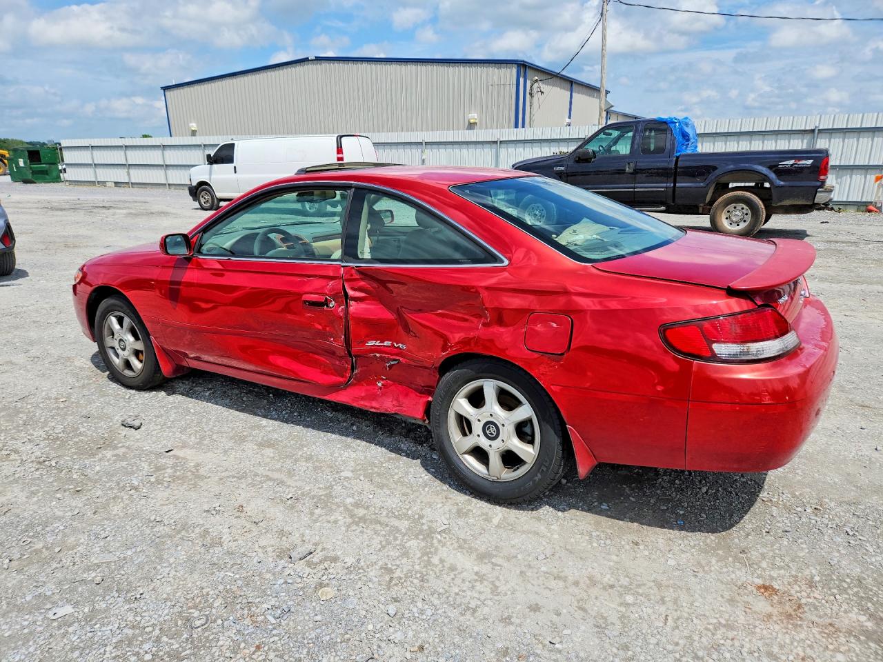 1999 Toyota Camry Solara Sle V6 Red vin: 2T1CF22P4XC177376