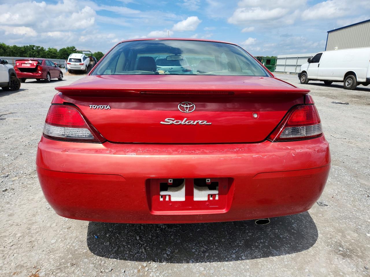 1999 Toyota Camry Solara Sle V6 Red vin: 2T1CF22P4XC177376
