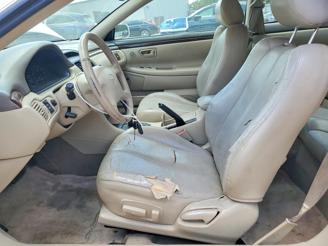 1999 Toyota Camry Solara Sle V6 White vin: 2T1CF22P4XC225071