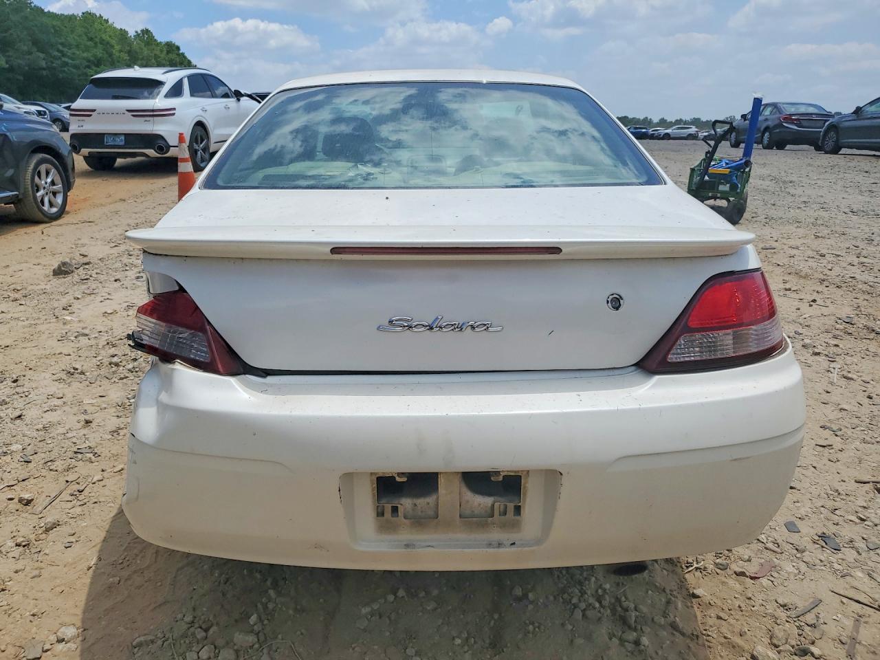 1999 Toyota Camry Solara Sle V6 White vin: 2T1CF22P4XC225071