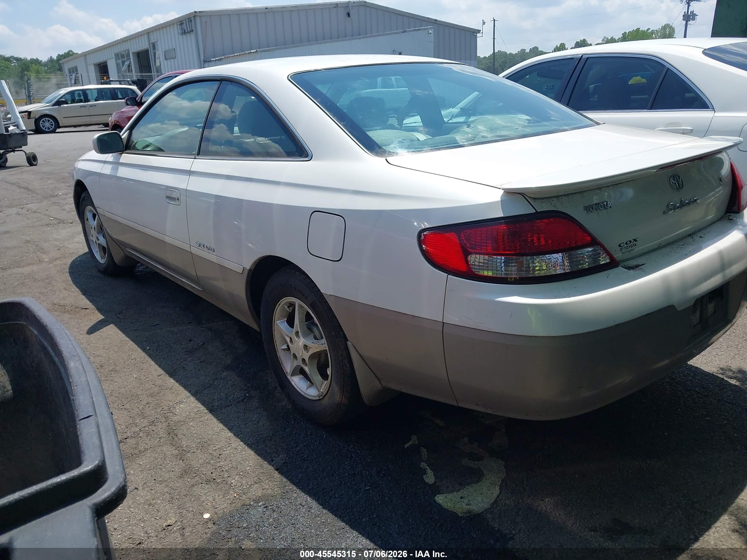 2000 Toyota Camry Solara Se V6 White vin: 2T1CF22P4YC273509