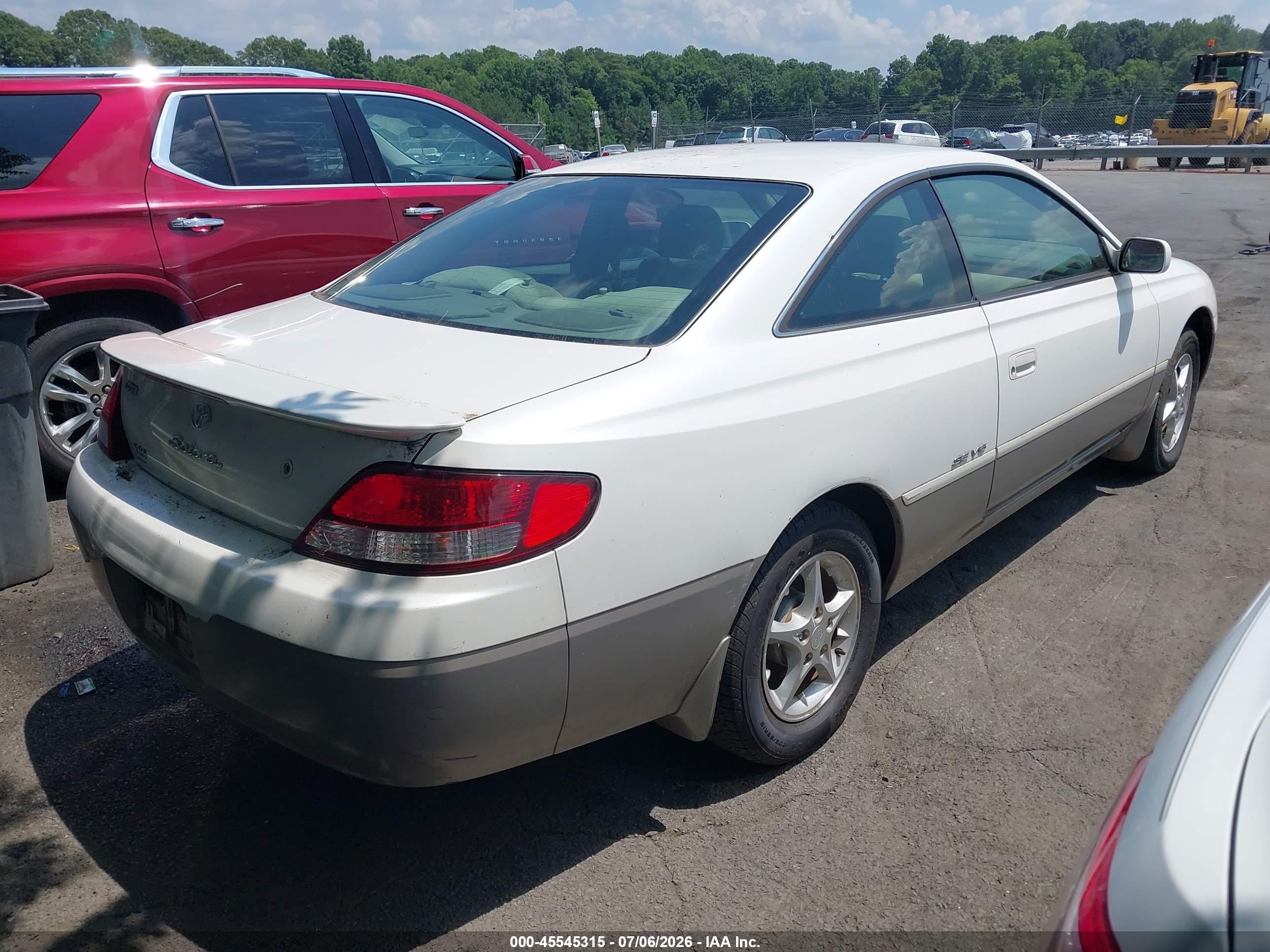 2000 Toyota Camry Solara Se V6 White vin: 2T1CF22P4YC273509