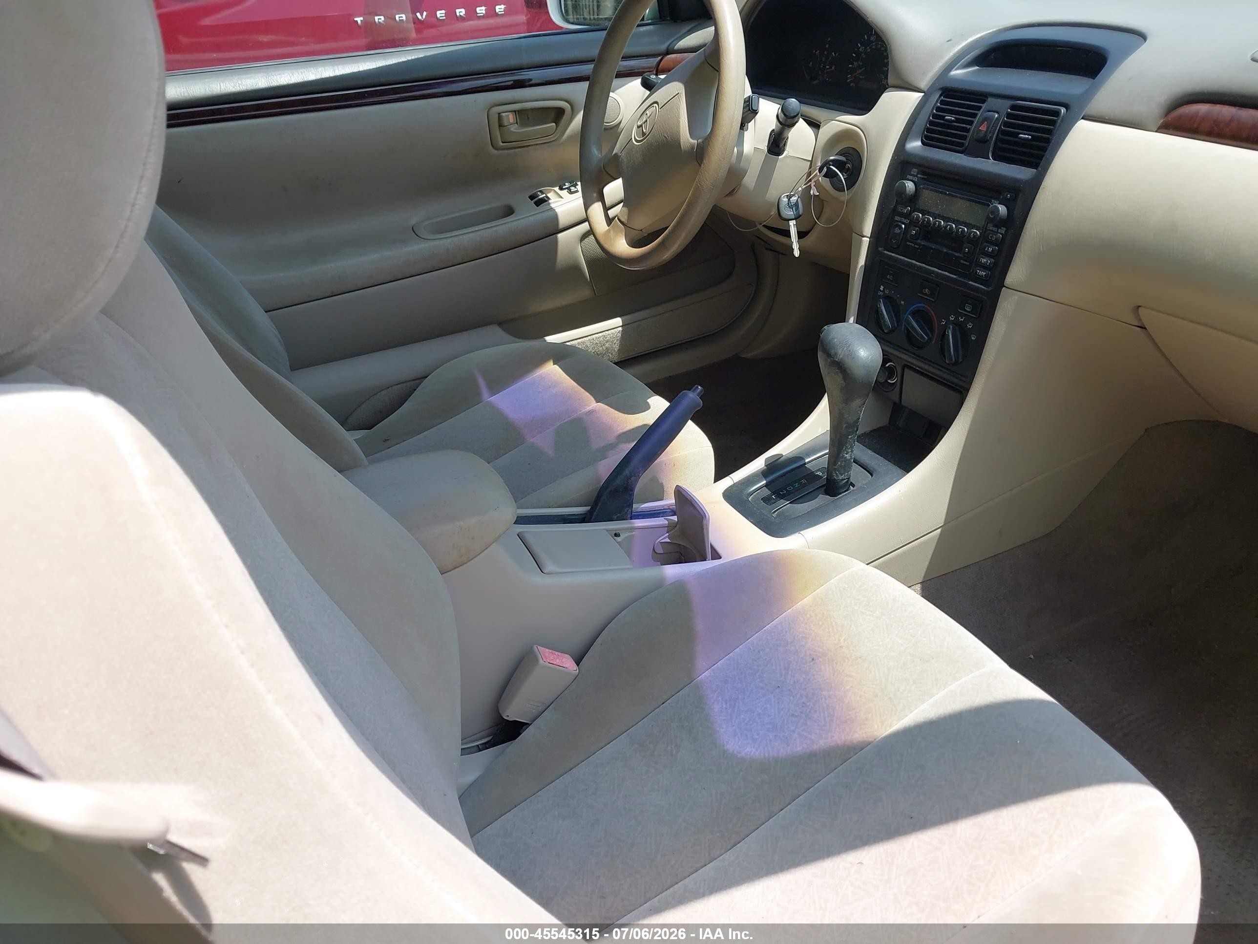 2000 Toyota Camry Solara Se V6 White vin: 2T1CF22P4YC273509