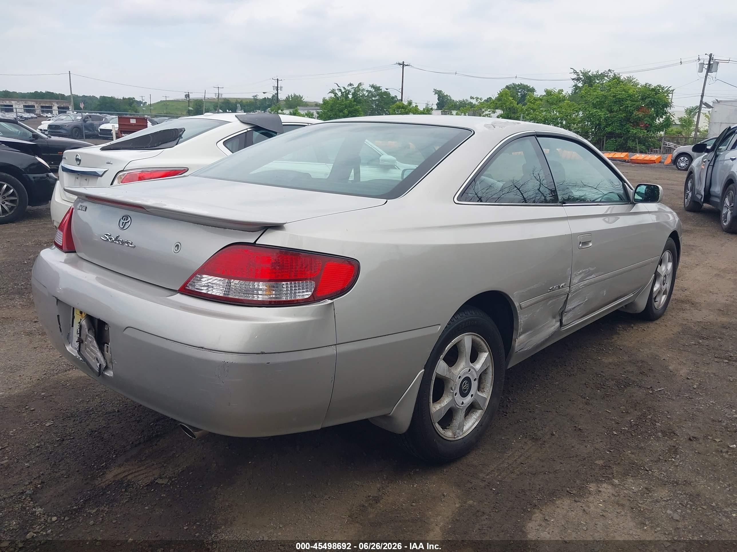 2000 Toyota Camry Solara Se V6 Tan vin: 2T1CF22P4YC277382
