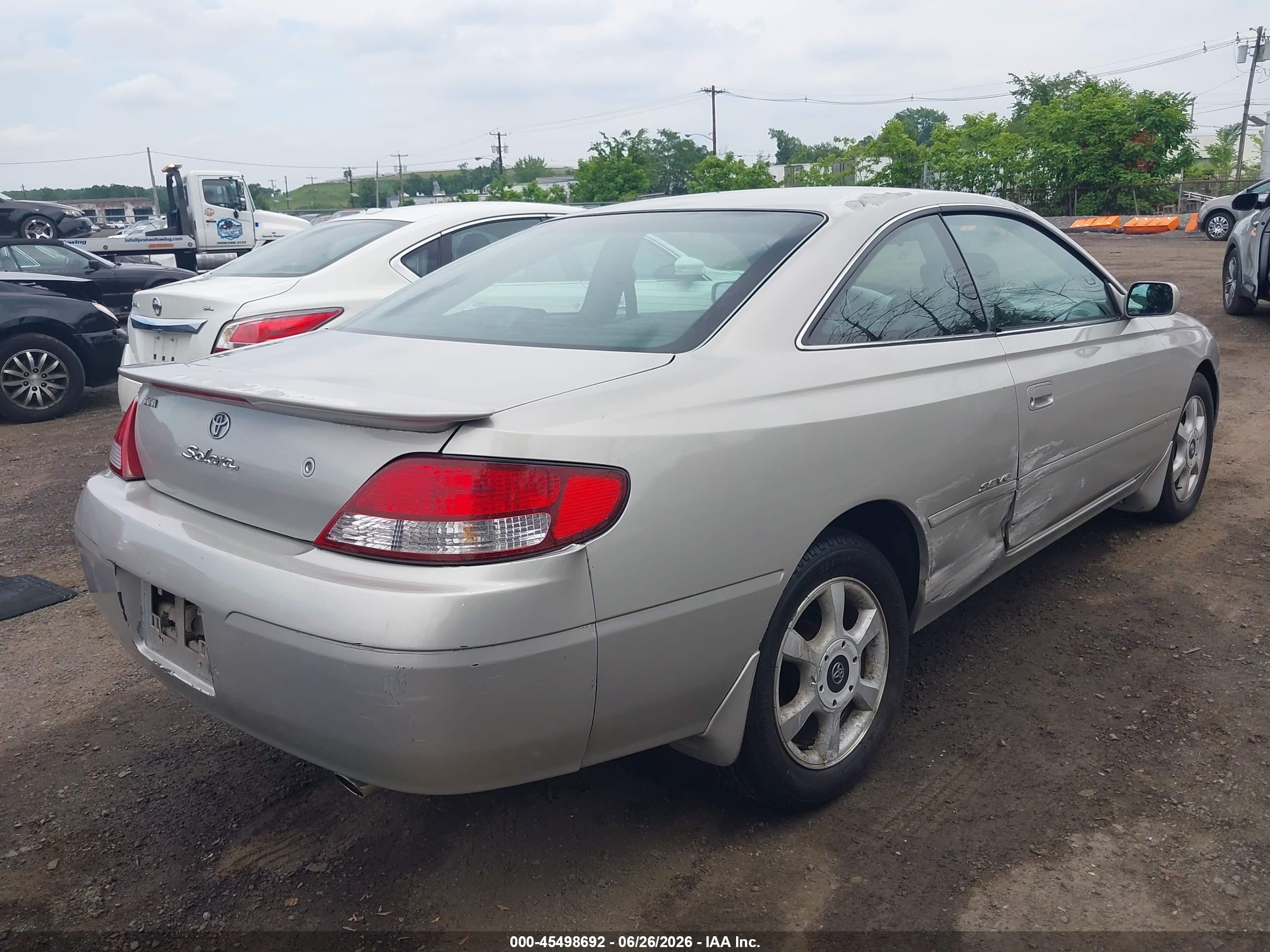 2000 Toyota Camry Solara Se V6 Tan vin: 2T1CF22P4YC277382