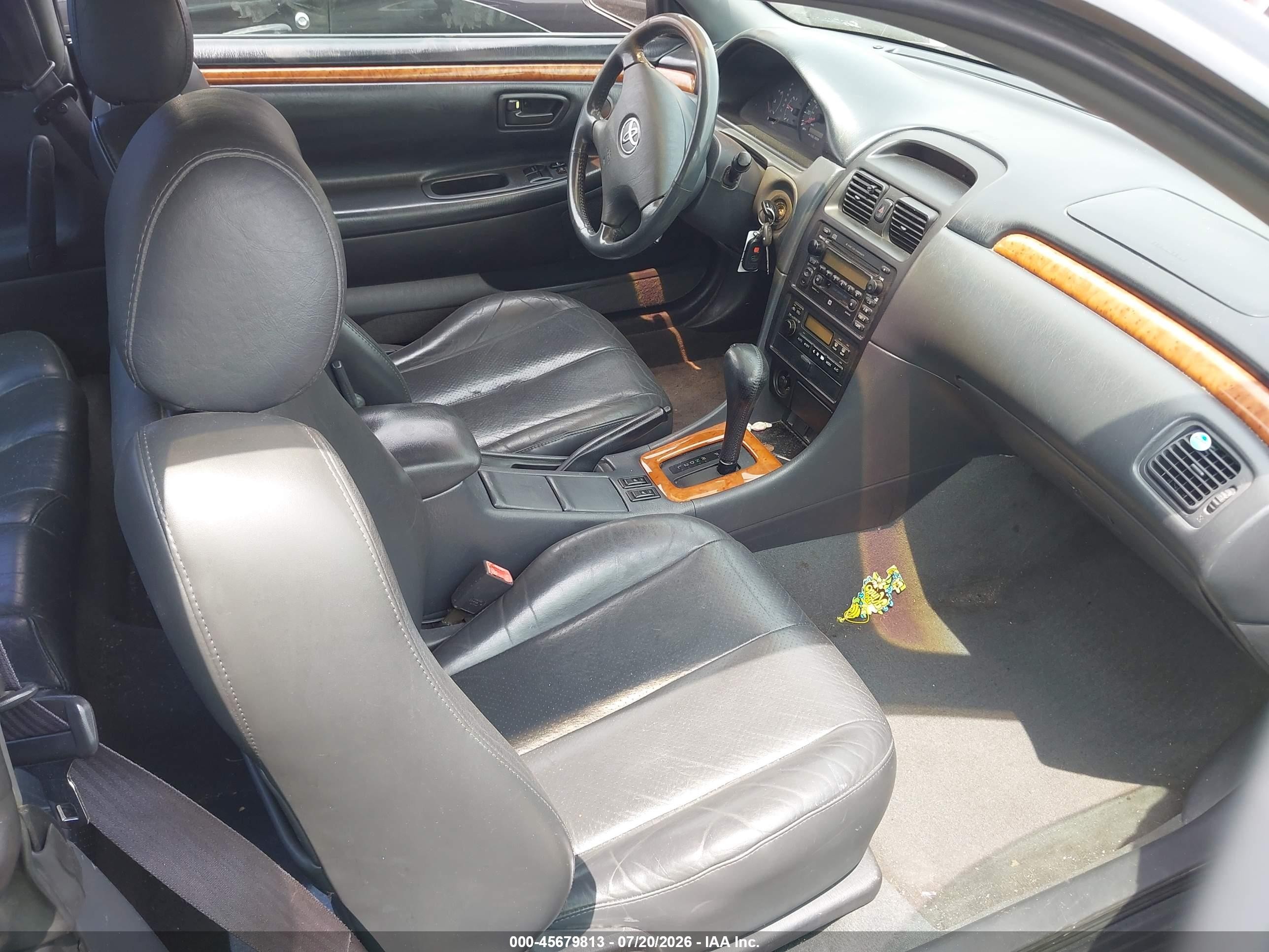 2002 Toyota Camry Solara Sle Black vin: 2T1CF22P52C595714