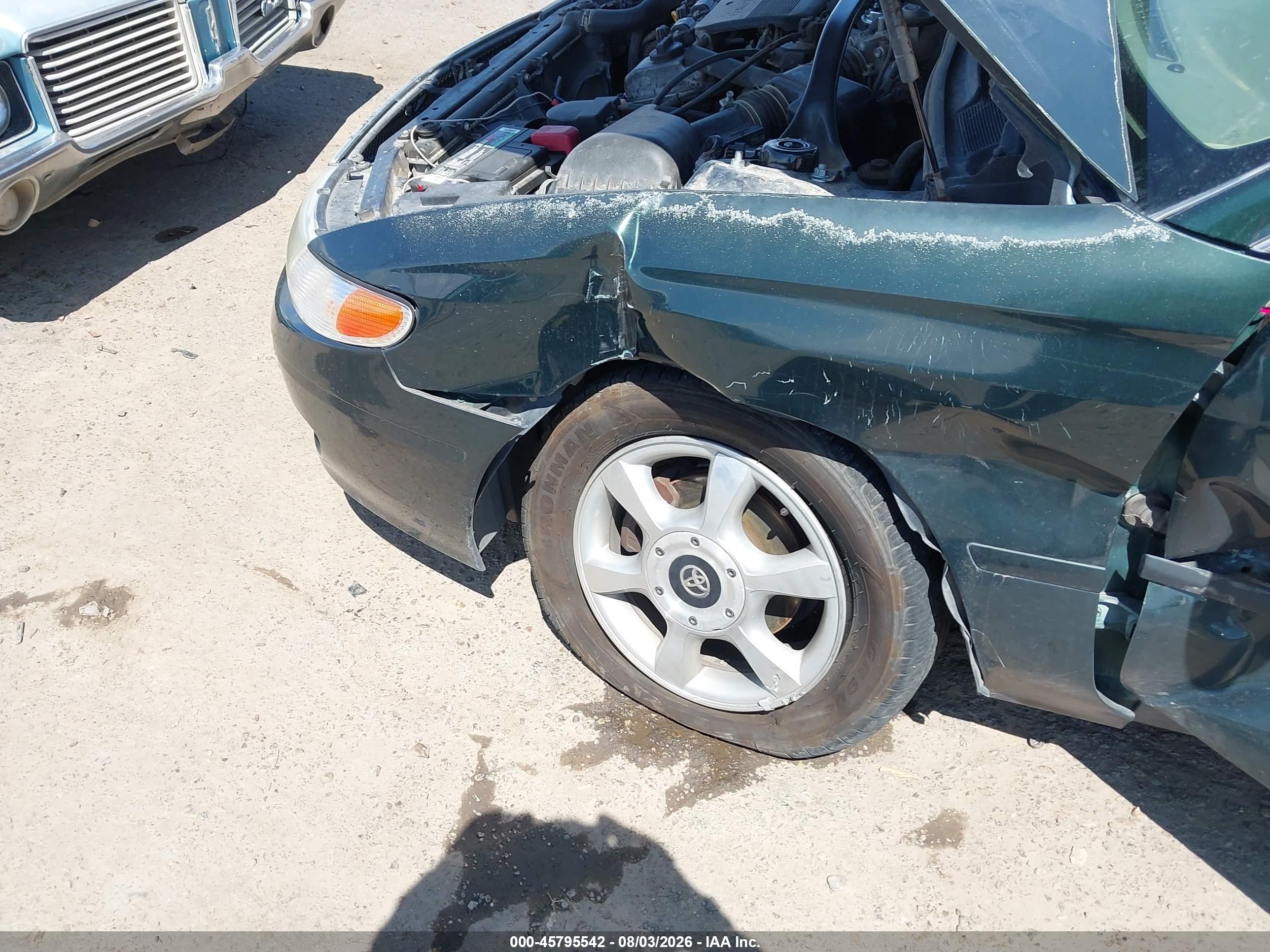 1999 Toyota Camry Solara Sle Green vin: 2T1CF22P5XC113928