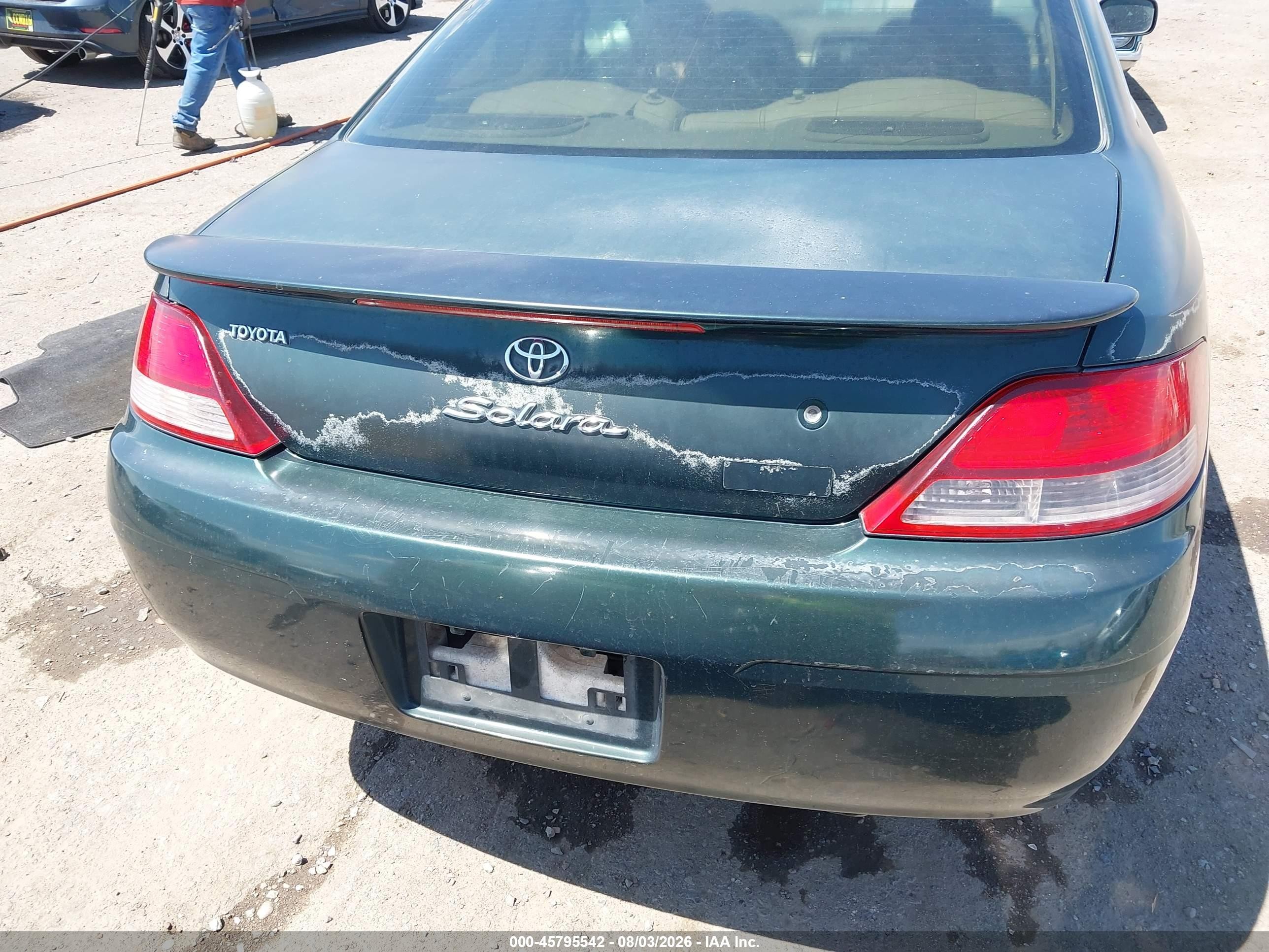1999 Toyota Camry Solara Sle Green vin: 2T1CF22P5XC113928