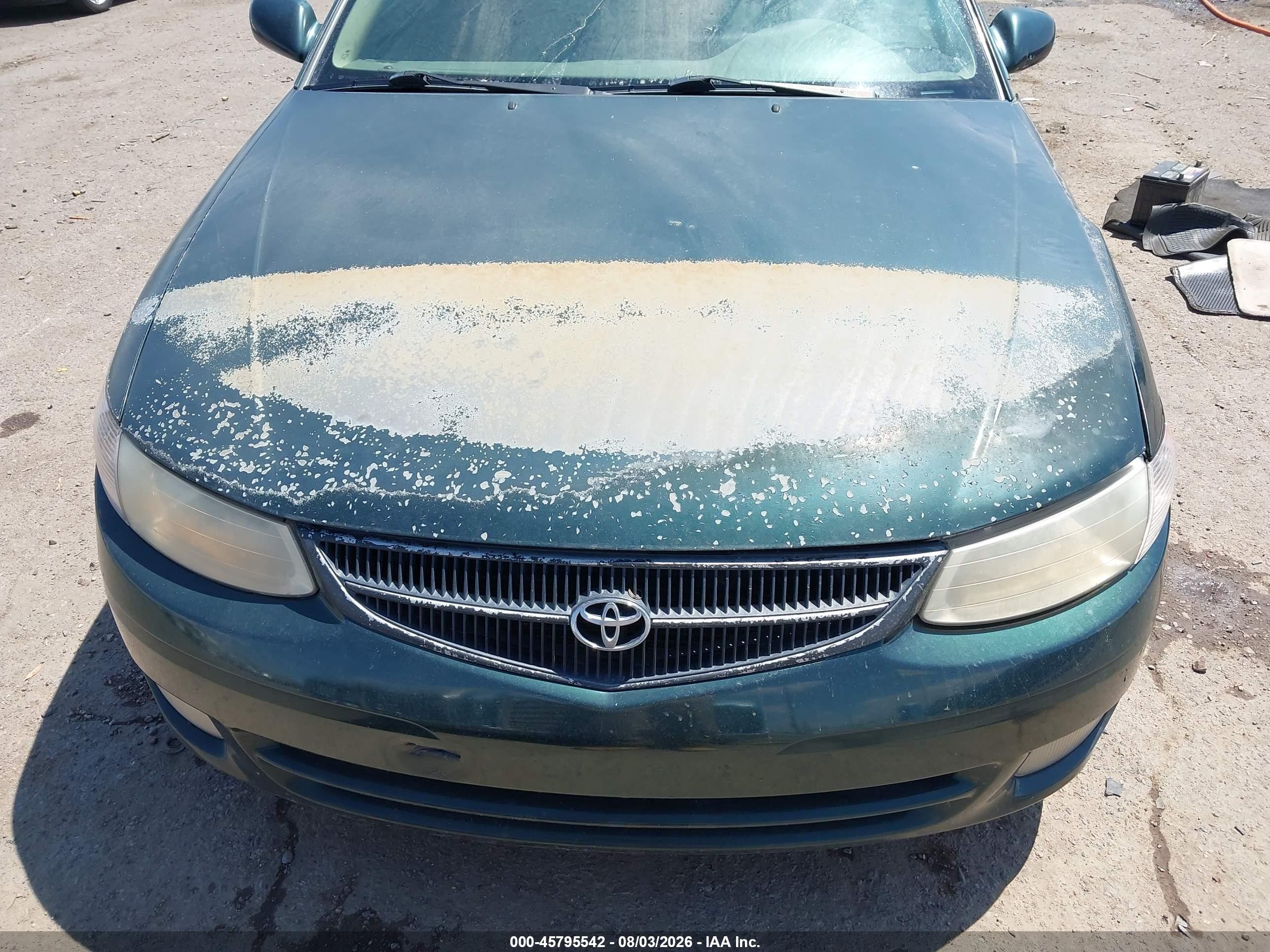 1999 Toyota Camry Solara Sle Green vin: 2T1CF22P5XC113928