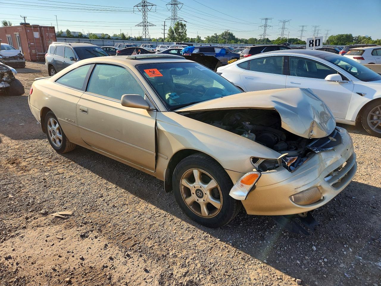 2001 Toyota Camry Solara Sle V6 Золотой vin: 2T1CF22P71C450625