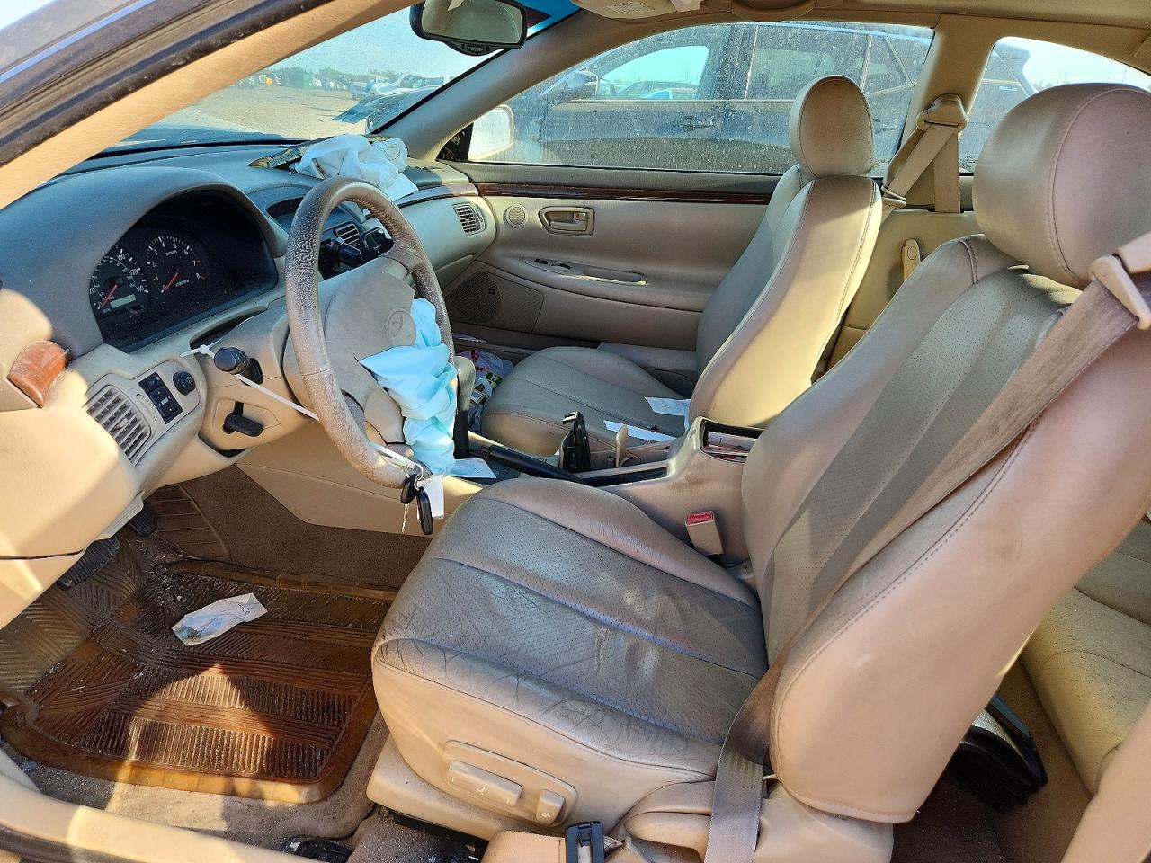 2001 Toyota Camry Solara Sle V6 Золотой vin: 2T1CF22P71C450625