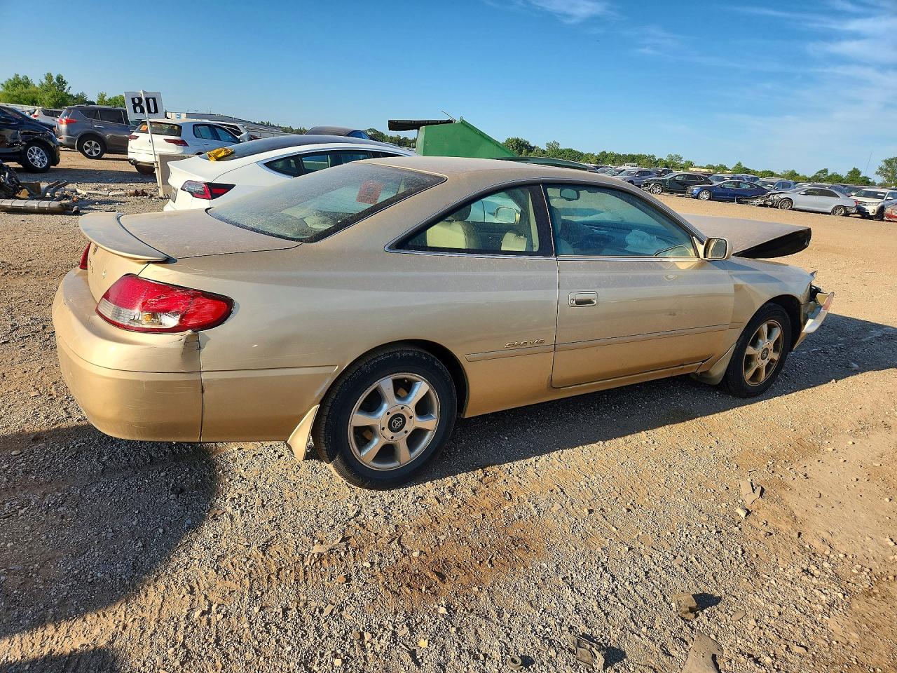 2001 Toyota Camry Solara Sle V6 Золотой vin: 2T1CF22P71C450625