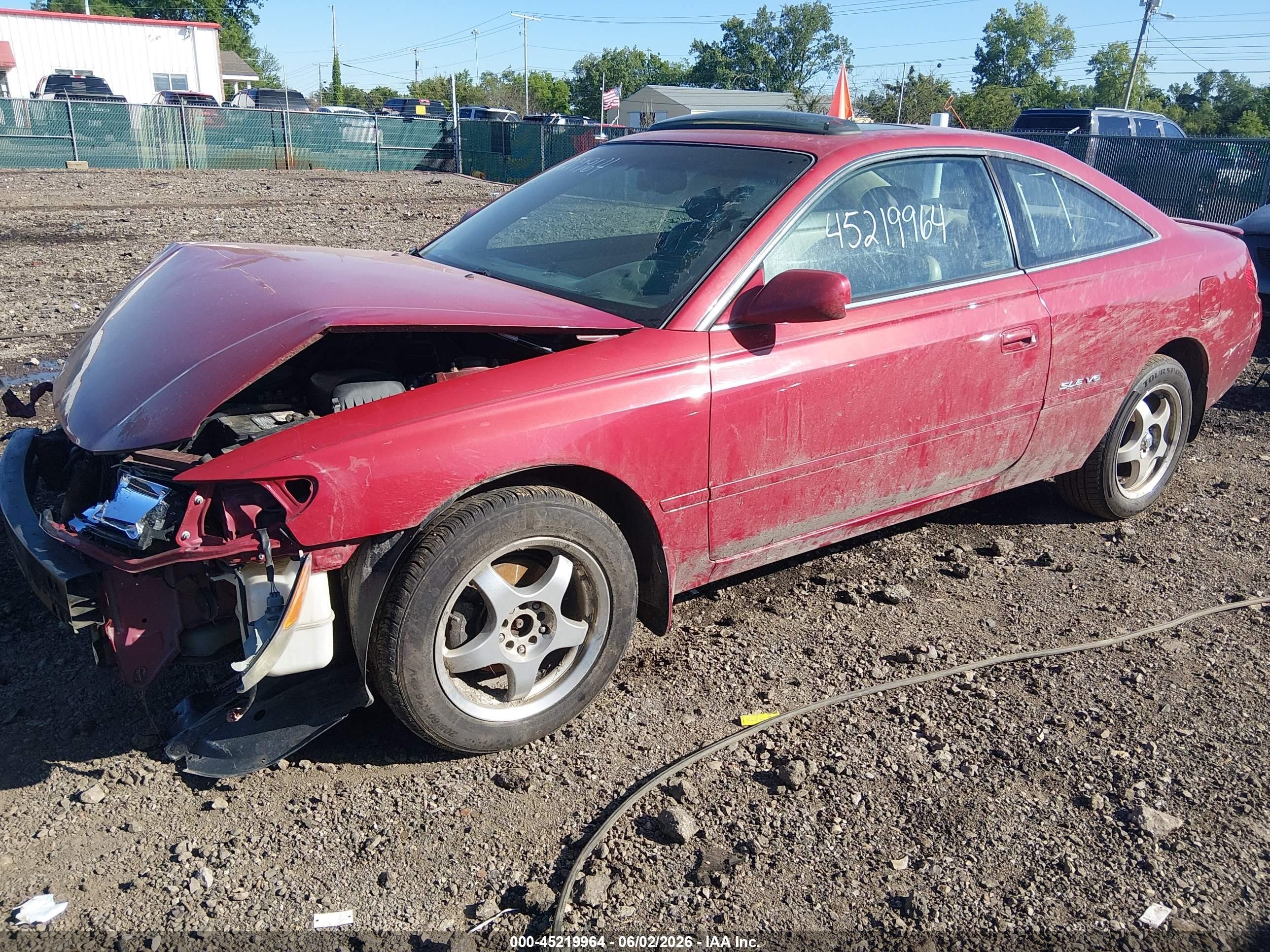2003 Toyota Camry Solara Sle V6 Красный vin: 2T1CF22P73C608206