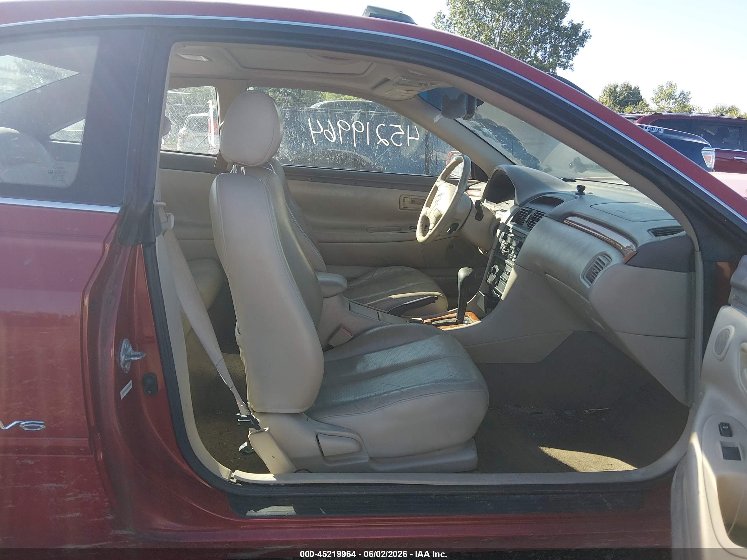 2003 Toyota Camry Solara Sle V6 Красный vin: 2T1CF22P73C608206