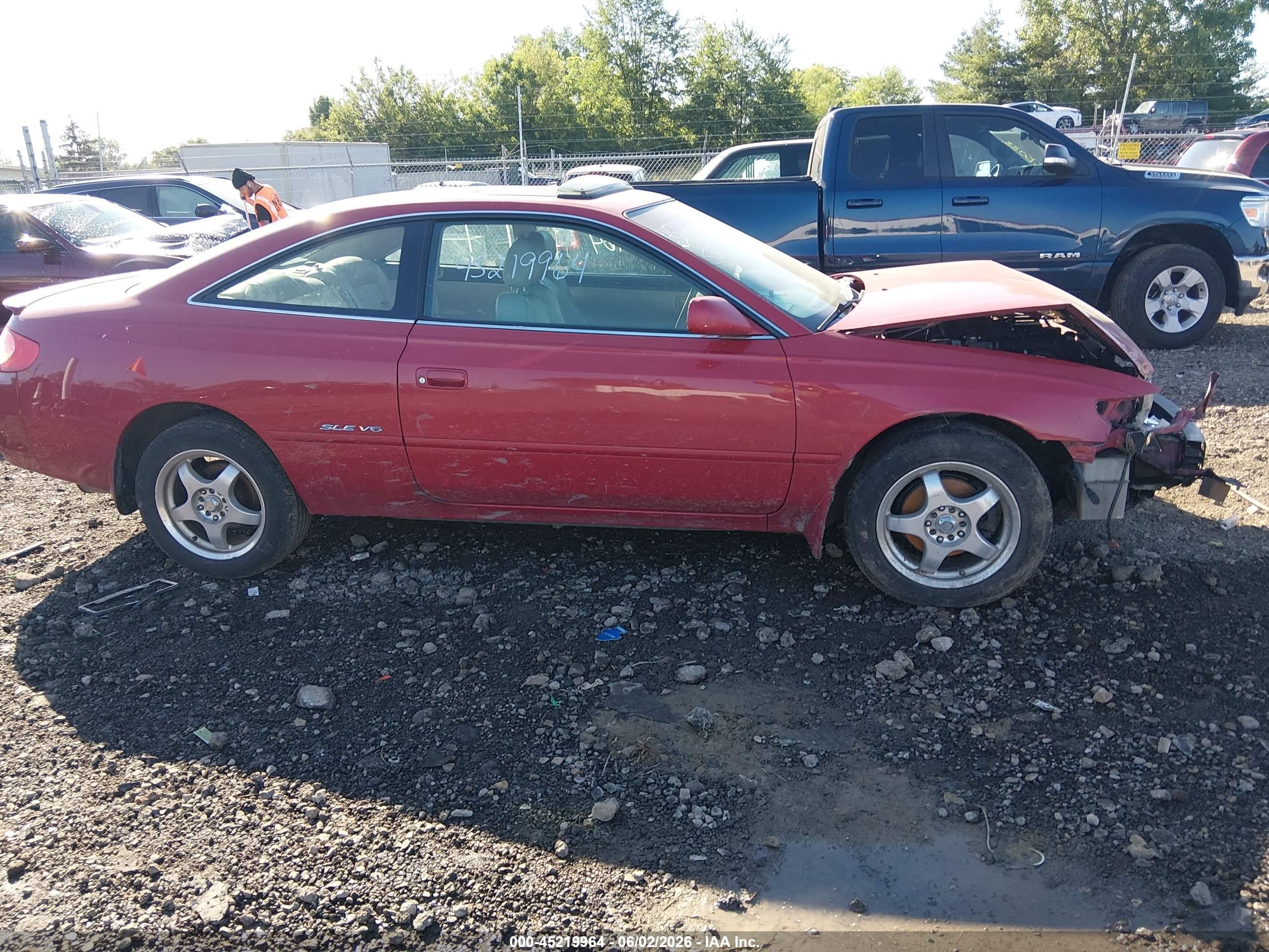 2003 Toyota Camry Solara Sle V6 Красный vin: 2T1CF22P73C608206