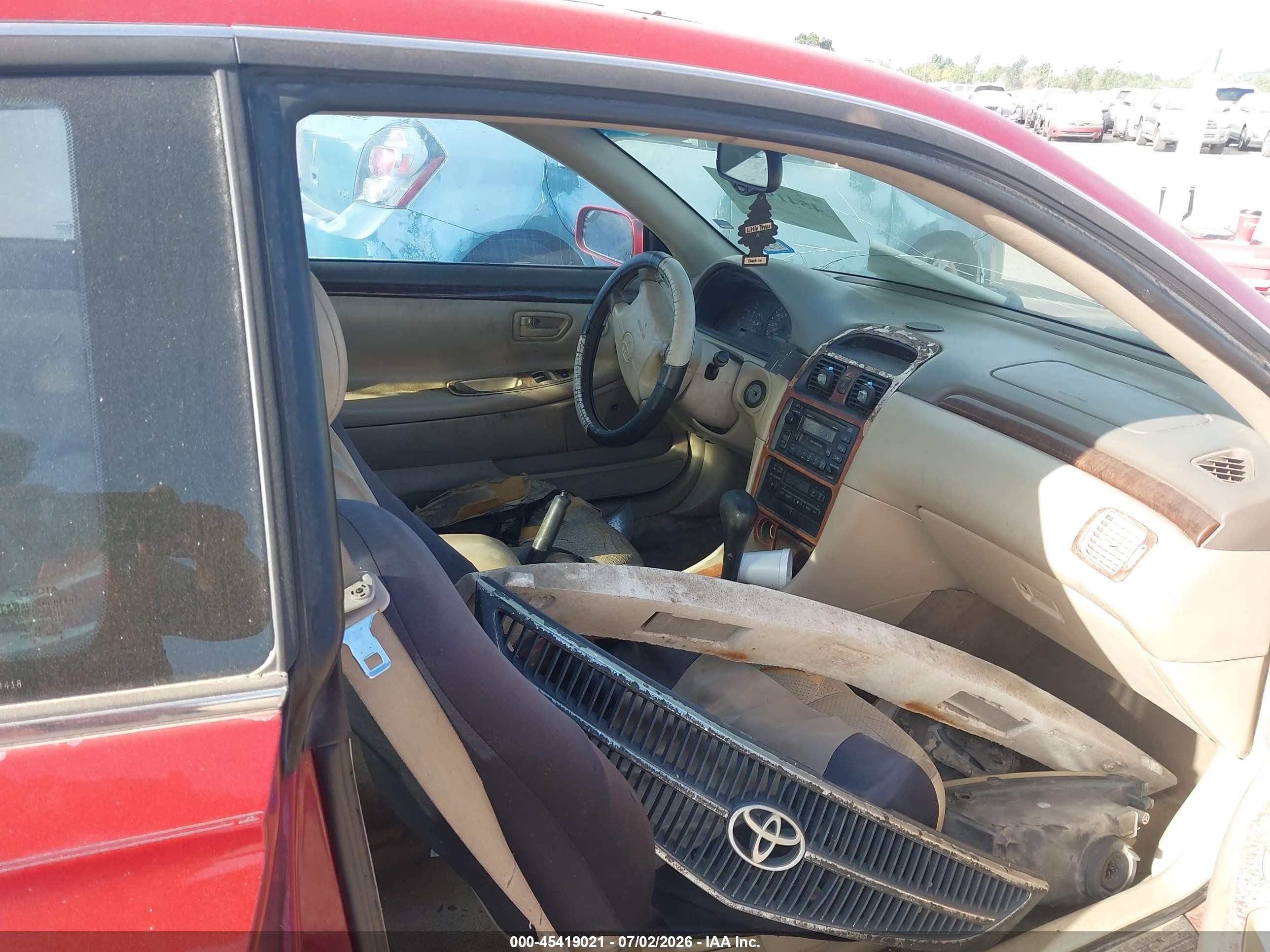 1999 Toyota Camry Solara Sle Красный vin: 2T1CF22P7XC139186