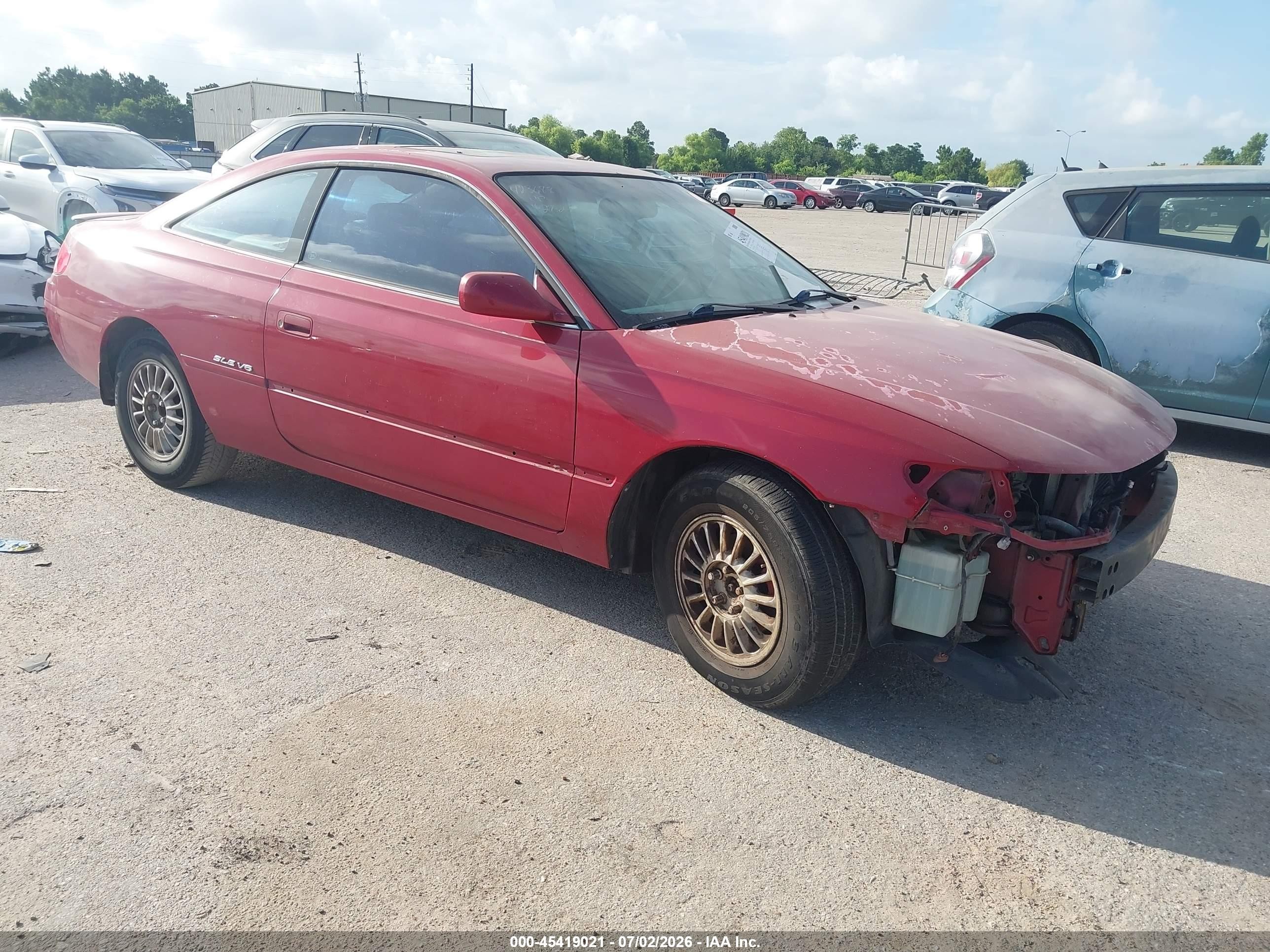 1999 Toyota Camry Solara Sle Красный vin: 2T1CF22P7XC139186