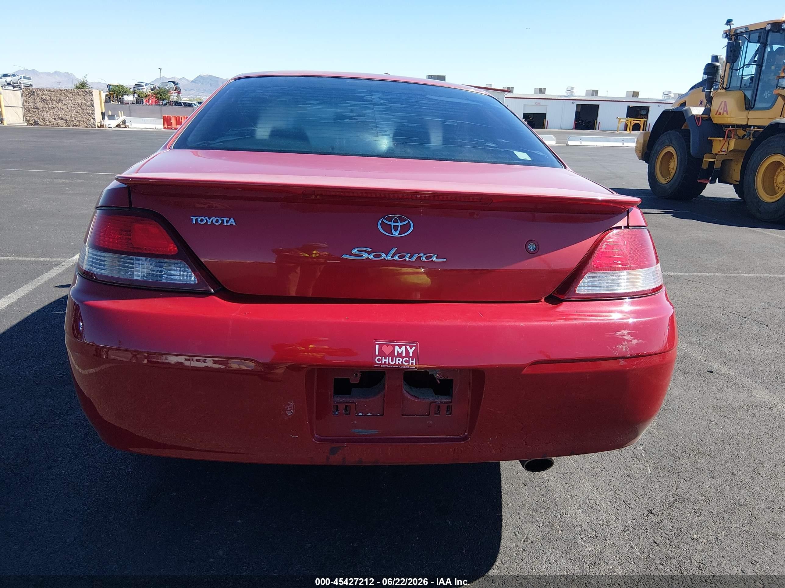 1999 Toyota Camry Solara Se V6 Red vin: 2T1CF22P7XC169790