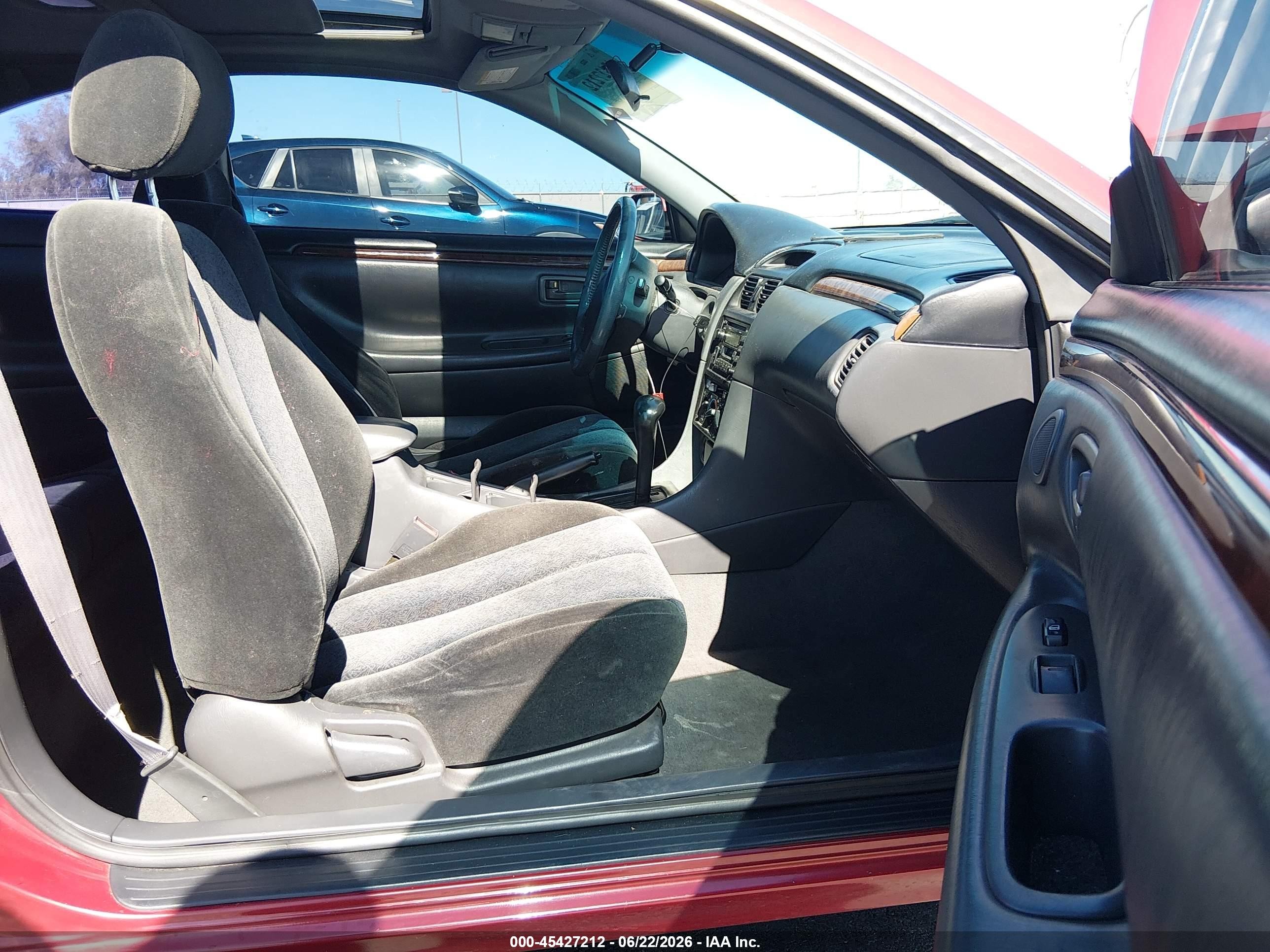 1999 Toyota Camry Solara Se V6 Red vin: 2T1CF22P7XC169790