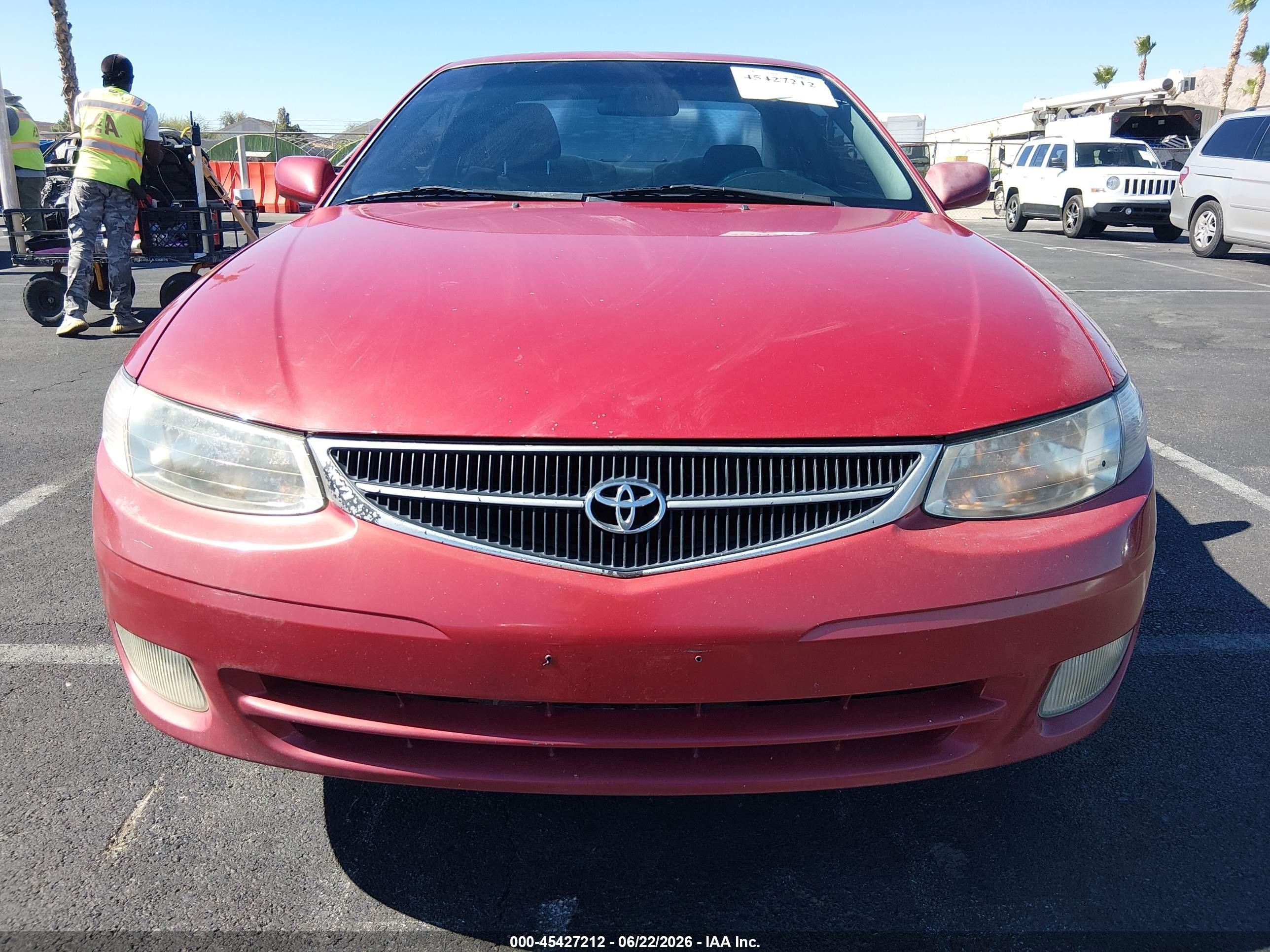 1999 Toyota Camry Solara Se V6 Red vin: 2T1CF22P7XC169790