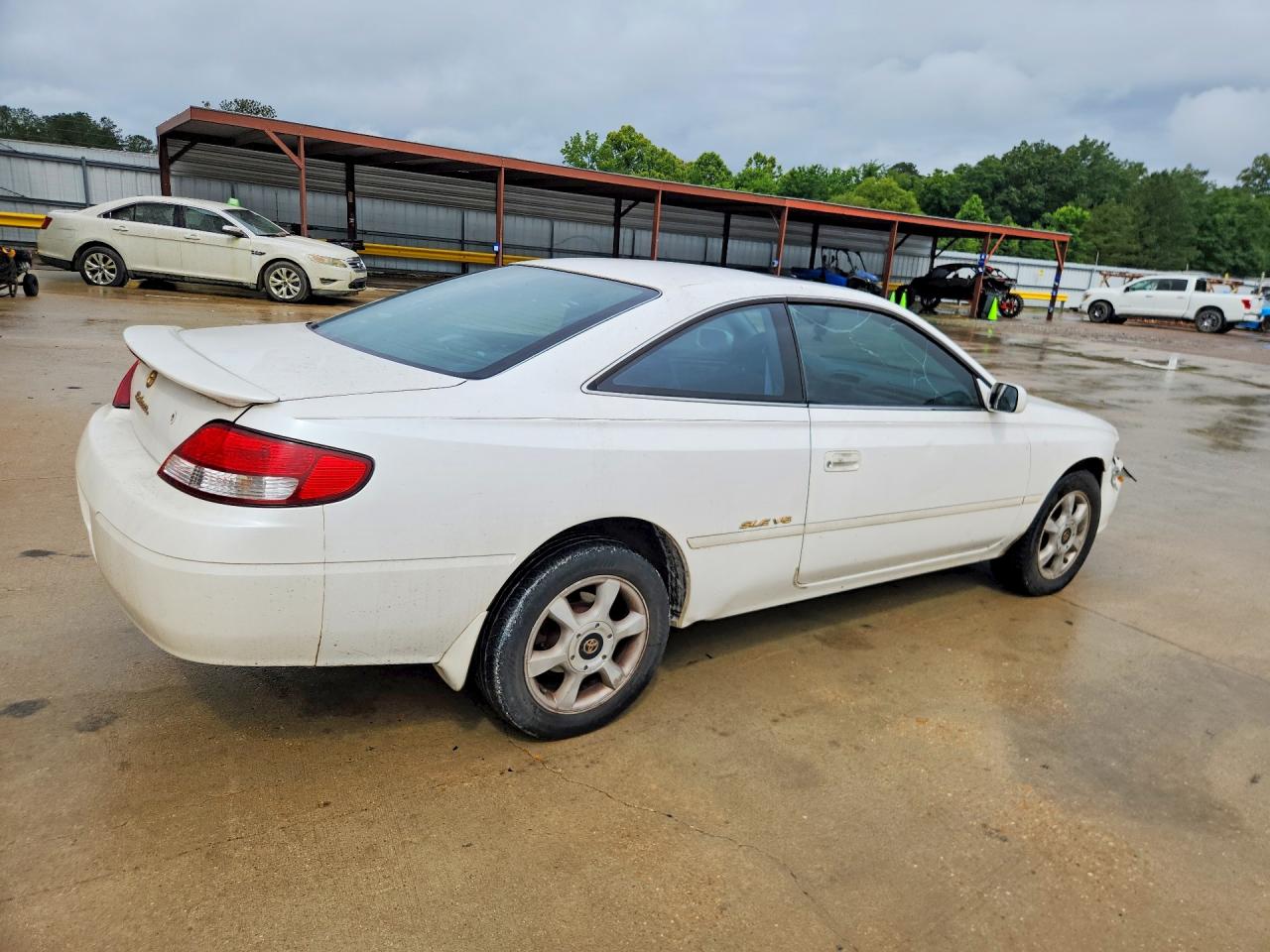 1999 Toyota Camry Solara Sle V6 White vin: 2T1CF22P7XC237666