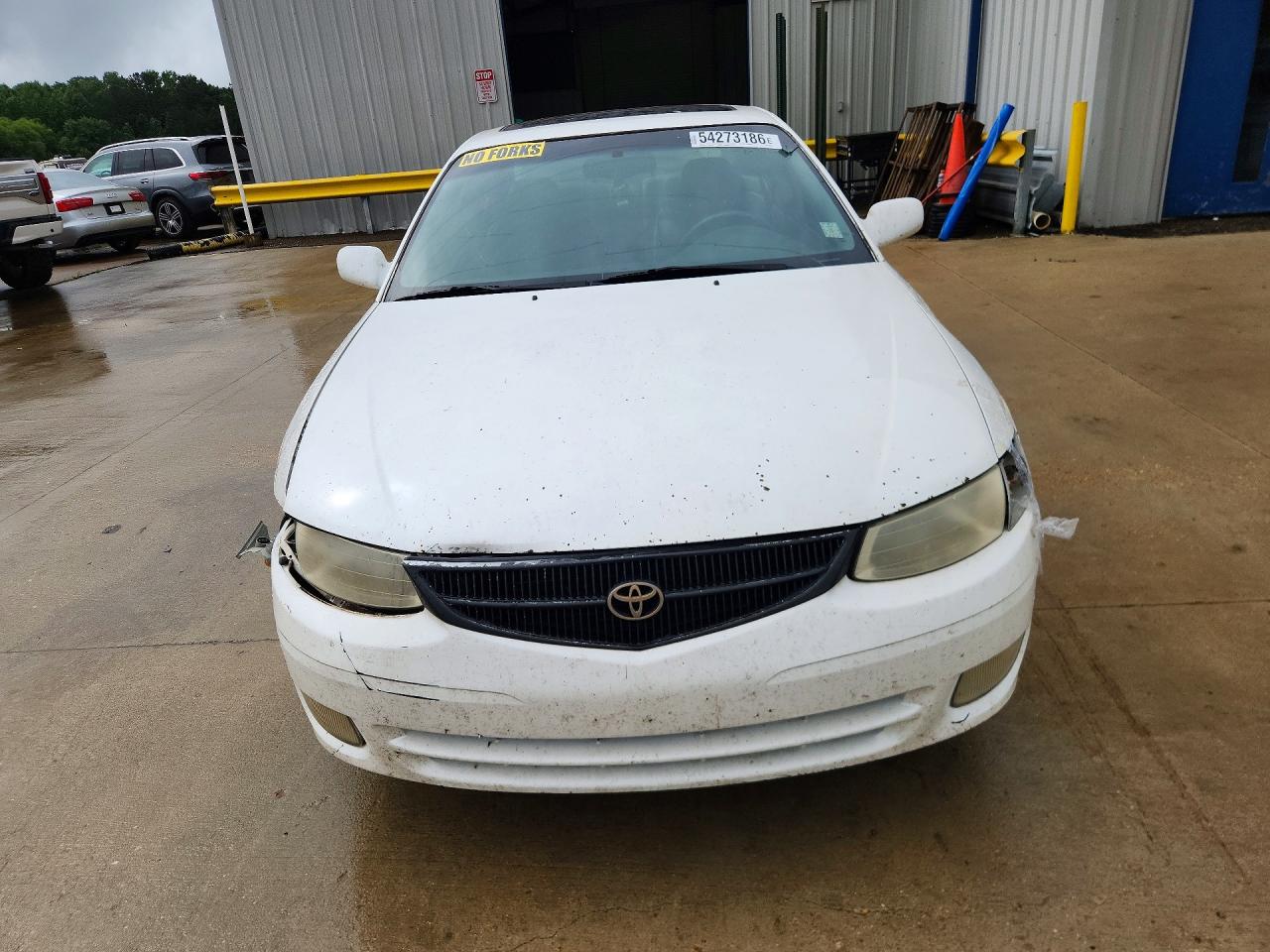 1999 Toyota Camry Solara Sle V6 White vin: 2T1CF22P7XC237666