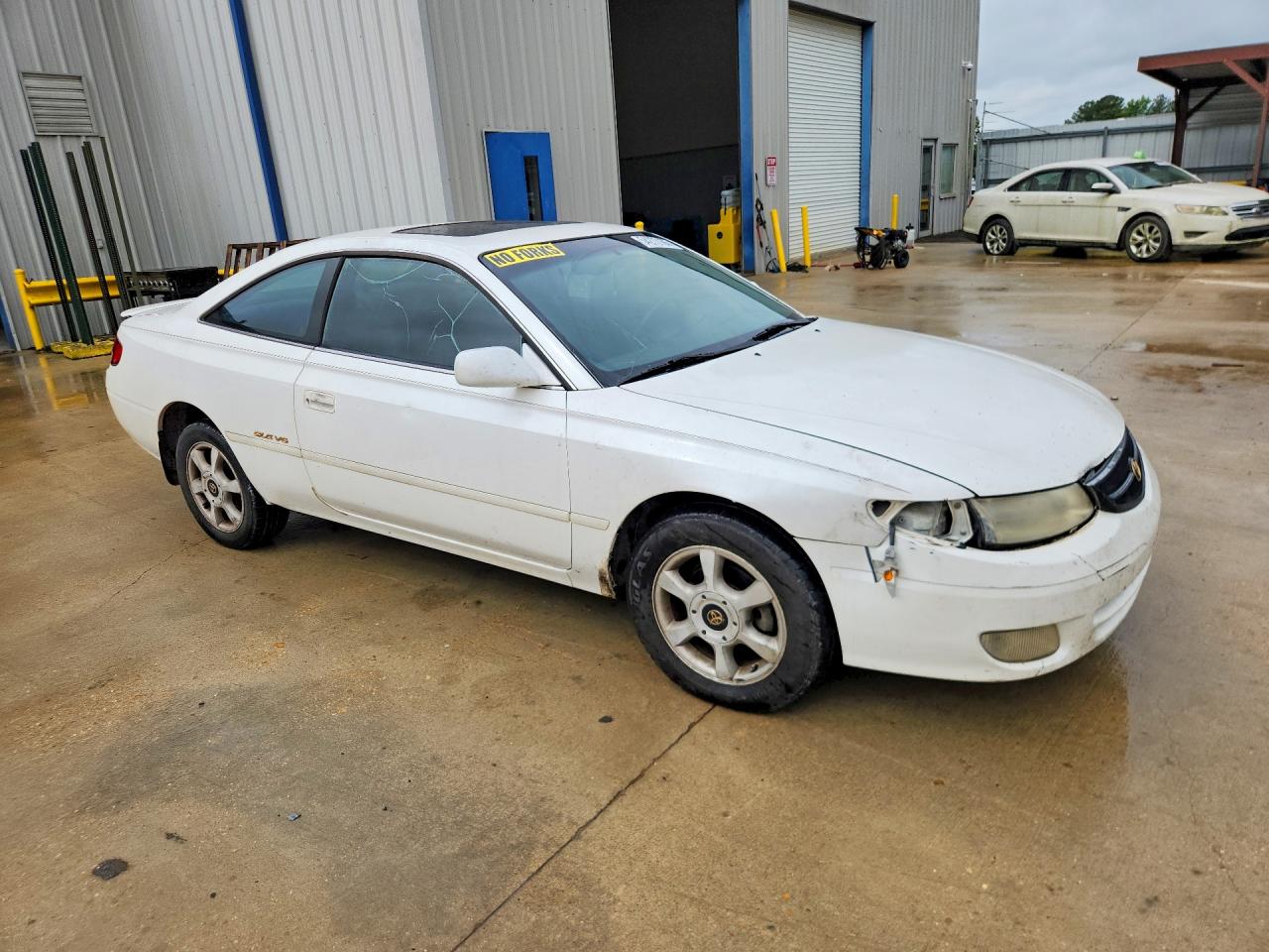 1999 Toyota Camry Solara Sle V6 White vin: 2T1CF22P7XC237666