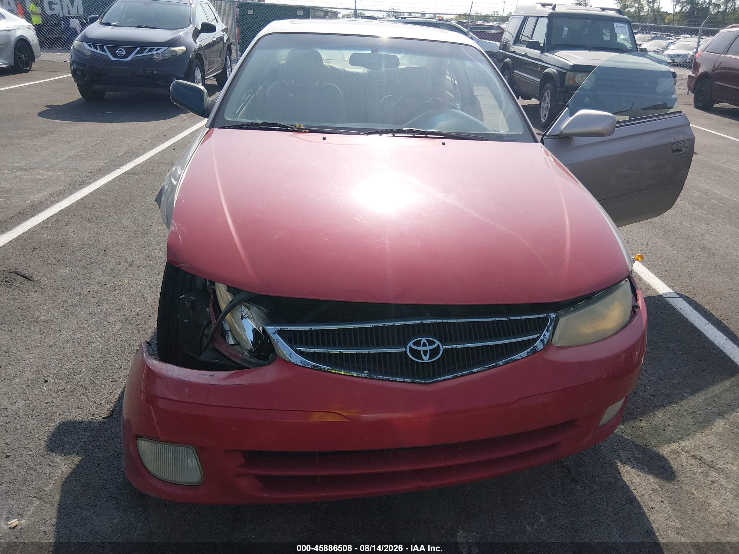 1999 Toyota Camry Solara Sle Gold vin: 2T1CF22P7XC243337