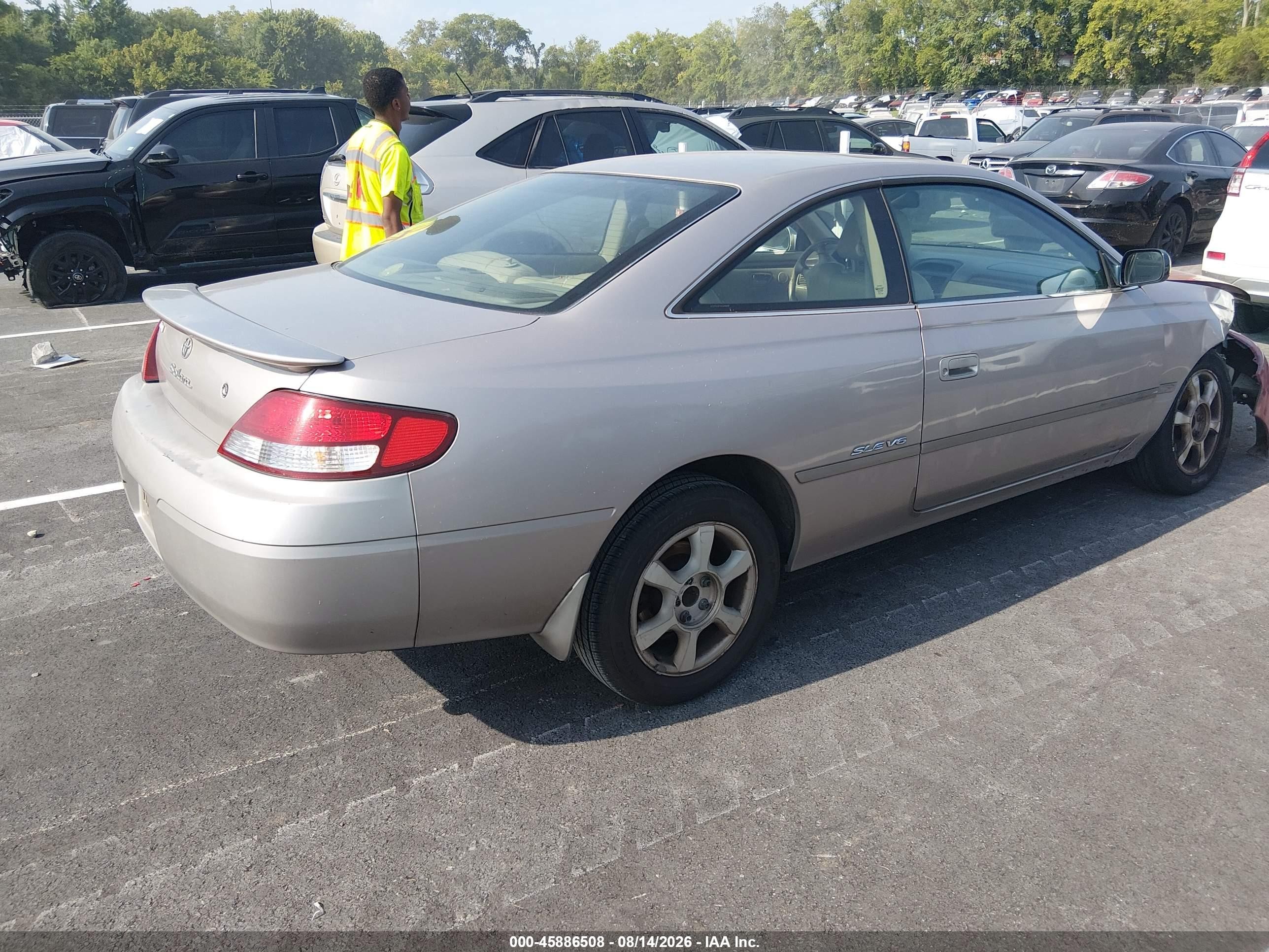 1999 Toyota Camry Solara Sle Gold vin: 2T1CF22P7XC243337