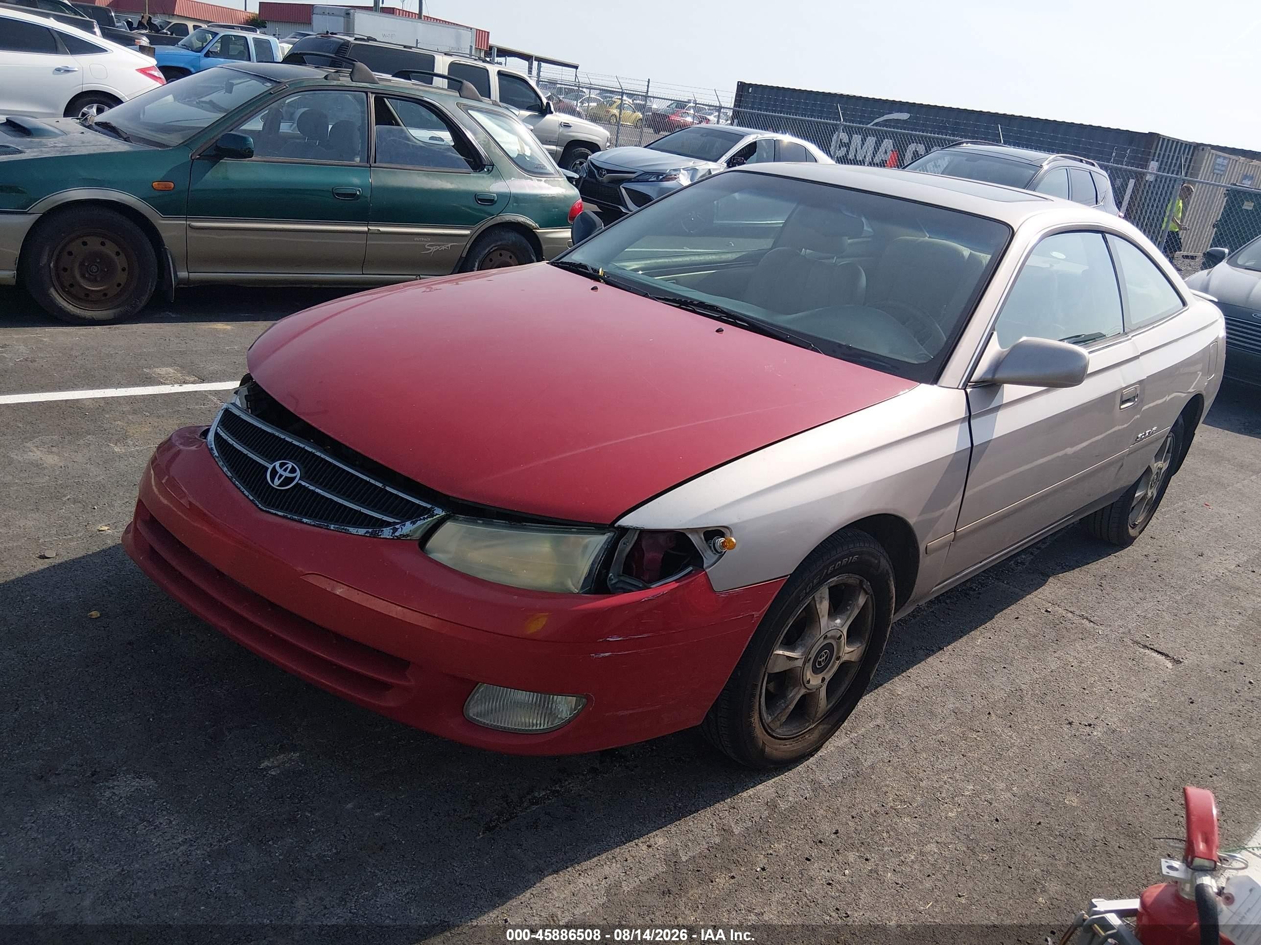1999 Toyota Camry Solara Sle Gold vin: 2T1CF22P7XC243337