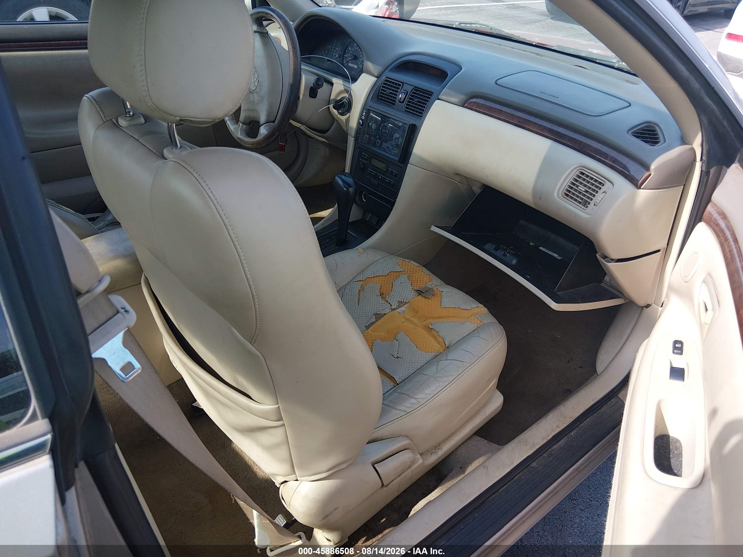 1999 Toyota Camry Solara Sle Gold vin: 2T1CF22P7XC243337