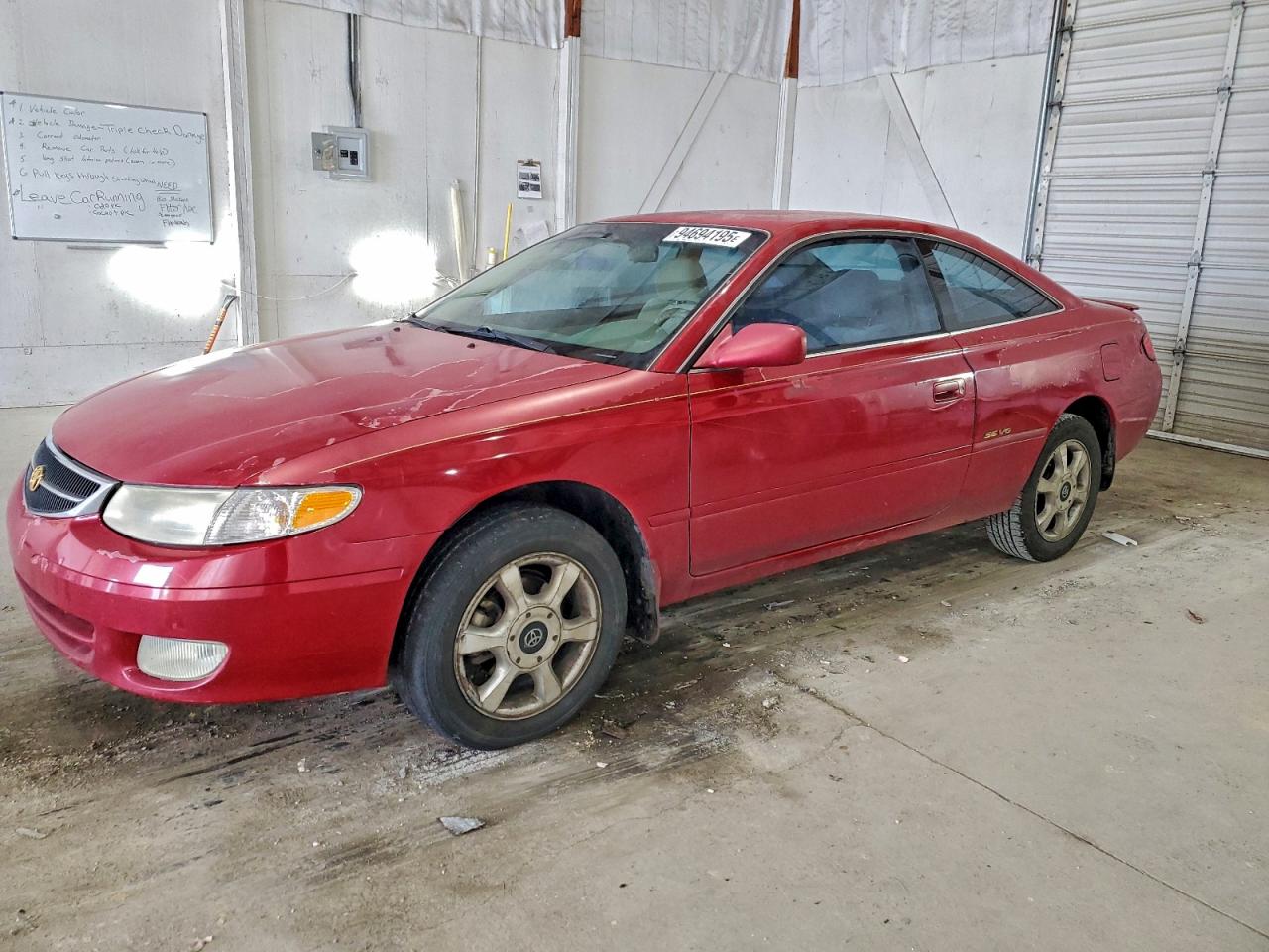 2000 Toyota Camry Solara Se Red vin: 2T1CF22P7YC281457