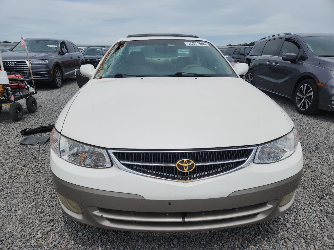 2000 Toyota Camry Solara Sle V6 White vin: 2T1CF22P7YC324551
