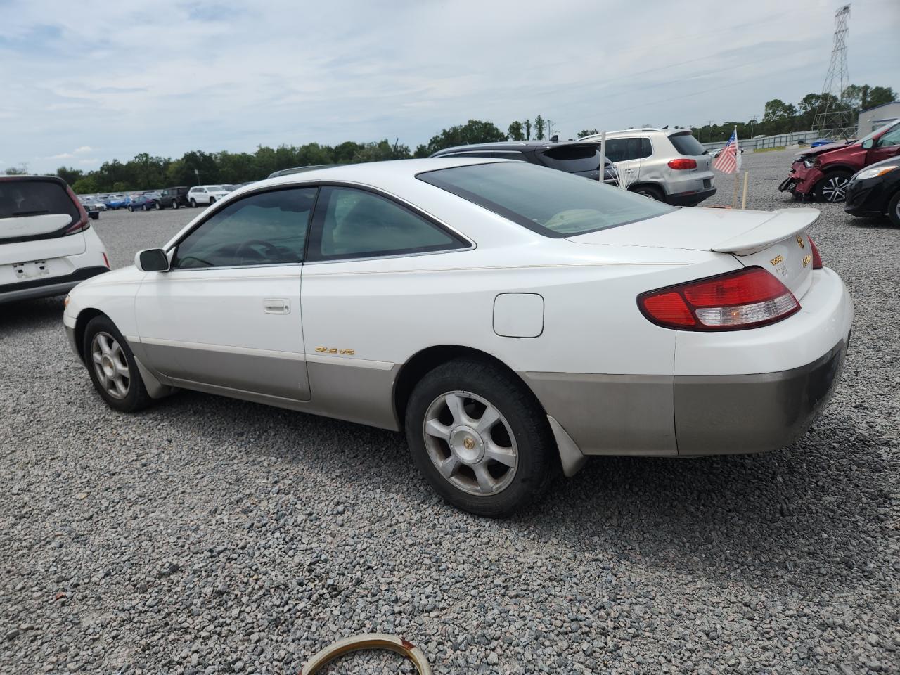 2000 Toyota Camry Solara Sle V6 White vin: 2T1CF22P7YC324551