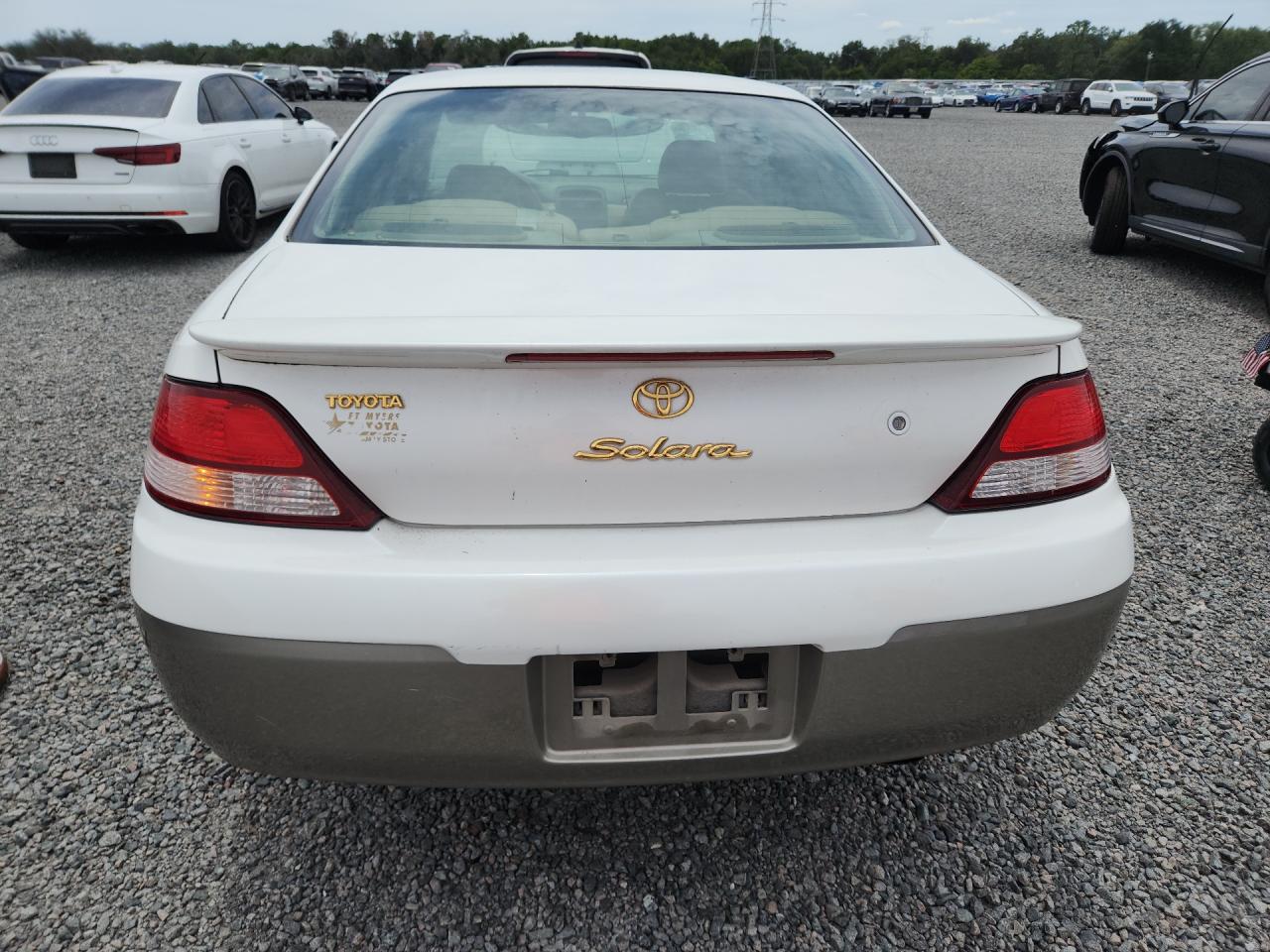 2000 Toyota Camry Solara Sle V6 White vin: 2T1CF22P7YC324551