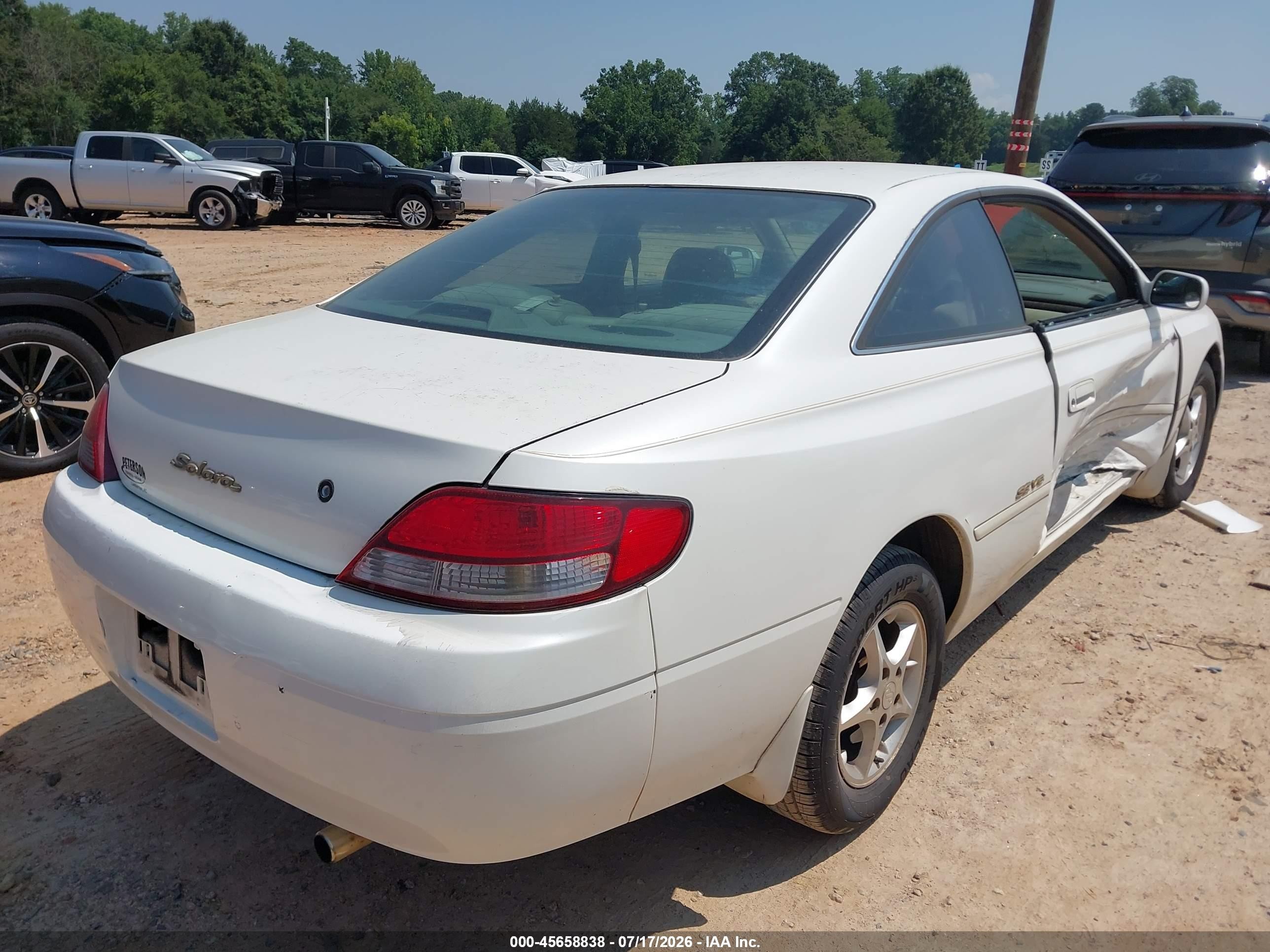 1999 Toyota Camry Solara Se V6 Белый vin: 2T1CF22P8XC141674