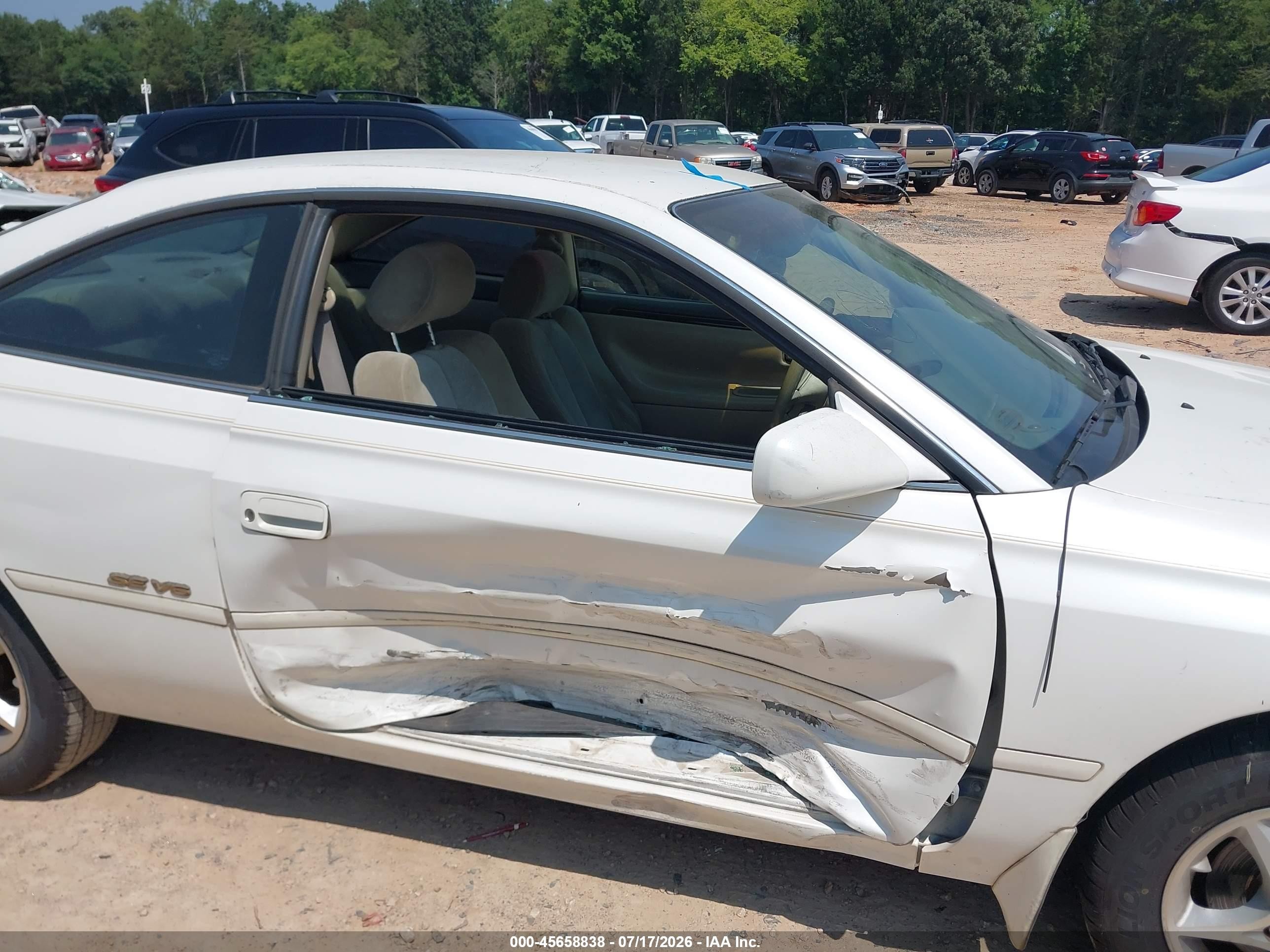 1999 Toyota Camry Solara Se V6 Белый vin: 2T1CF22P8XC141674
