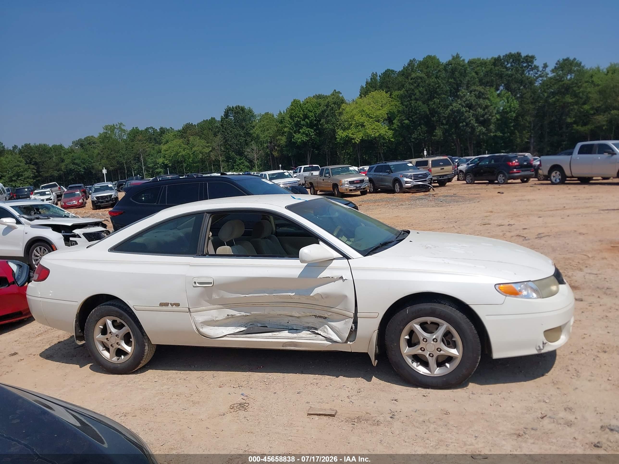1999 Toyota Camry Solara Se V6 Белый vin: 2T1CF22P8XC141674
