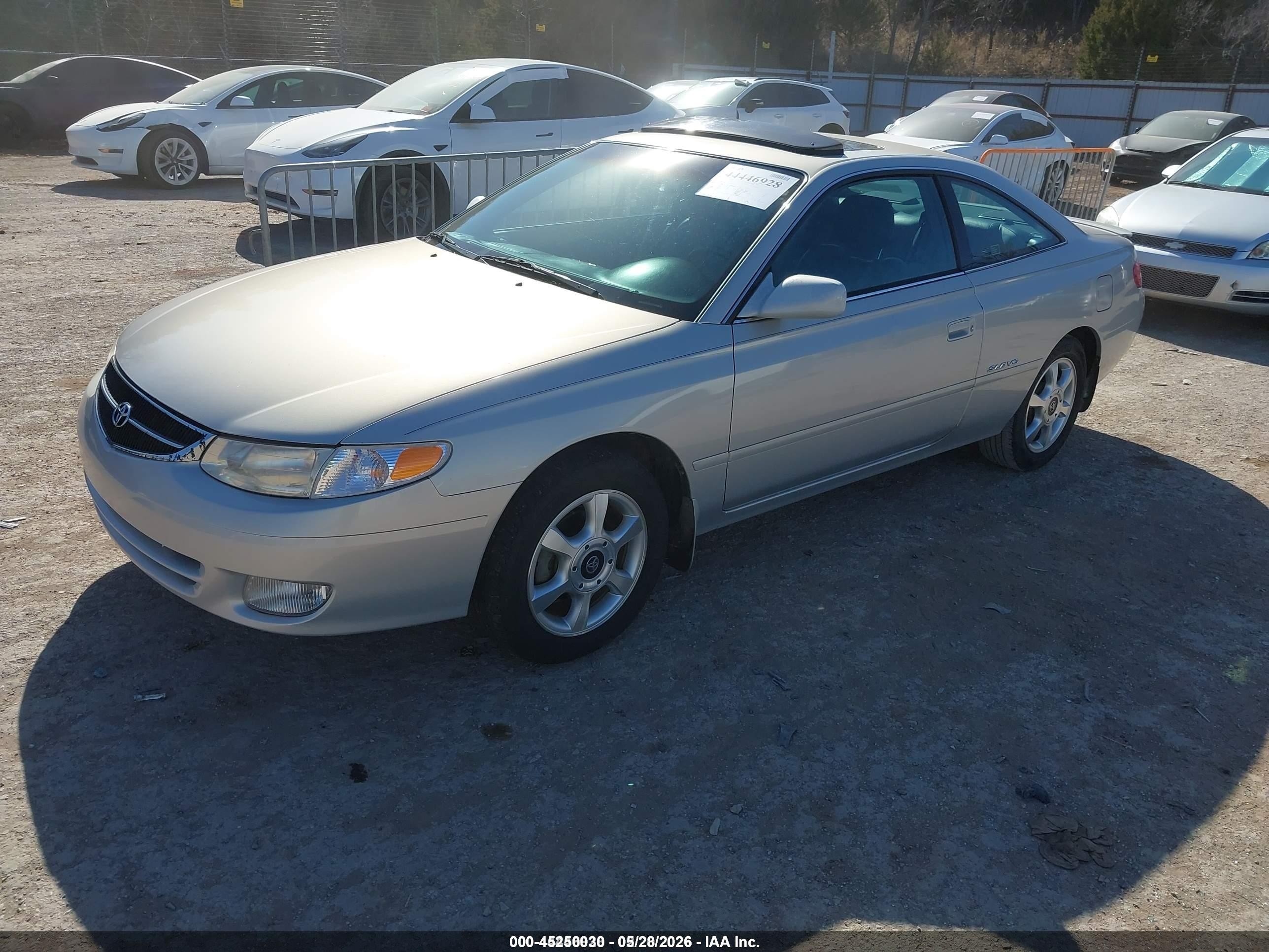 2000 Toyota Camry Solara Sle V6 Silver vin: 2T1CF22P8YC313414