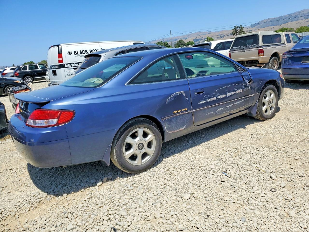 1999 Toyota Camry Solara Sle V6 Blue vin: 2T1CF22P9XC193069