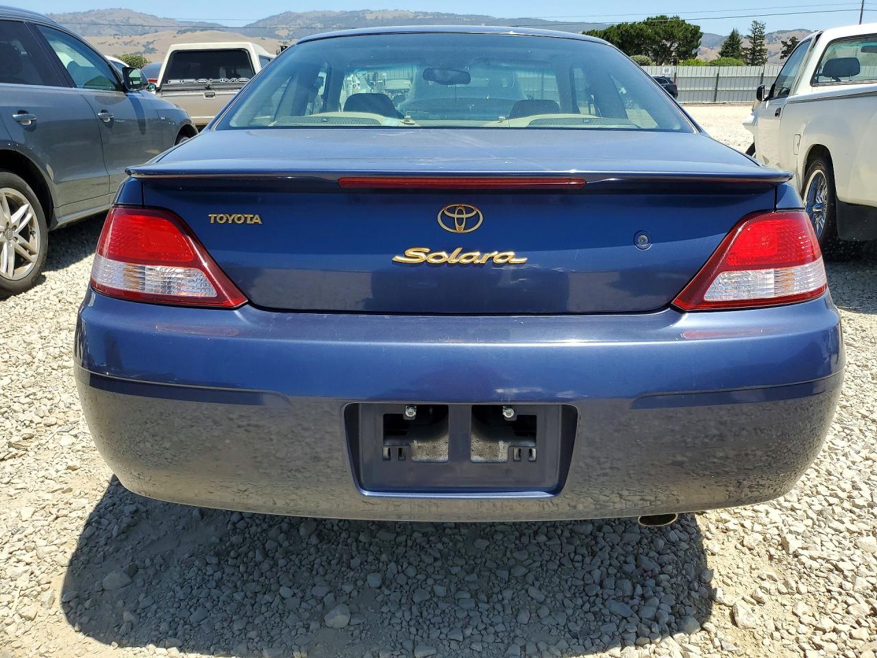1999 Toyota Camry Solara Sle V6 Blue vin: 2T1CF22P9XC193069