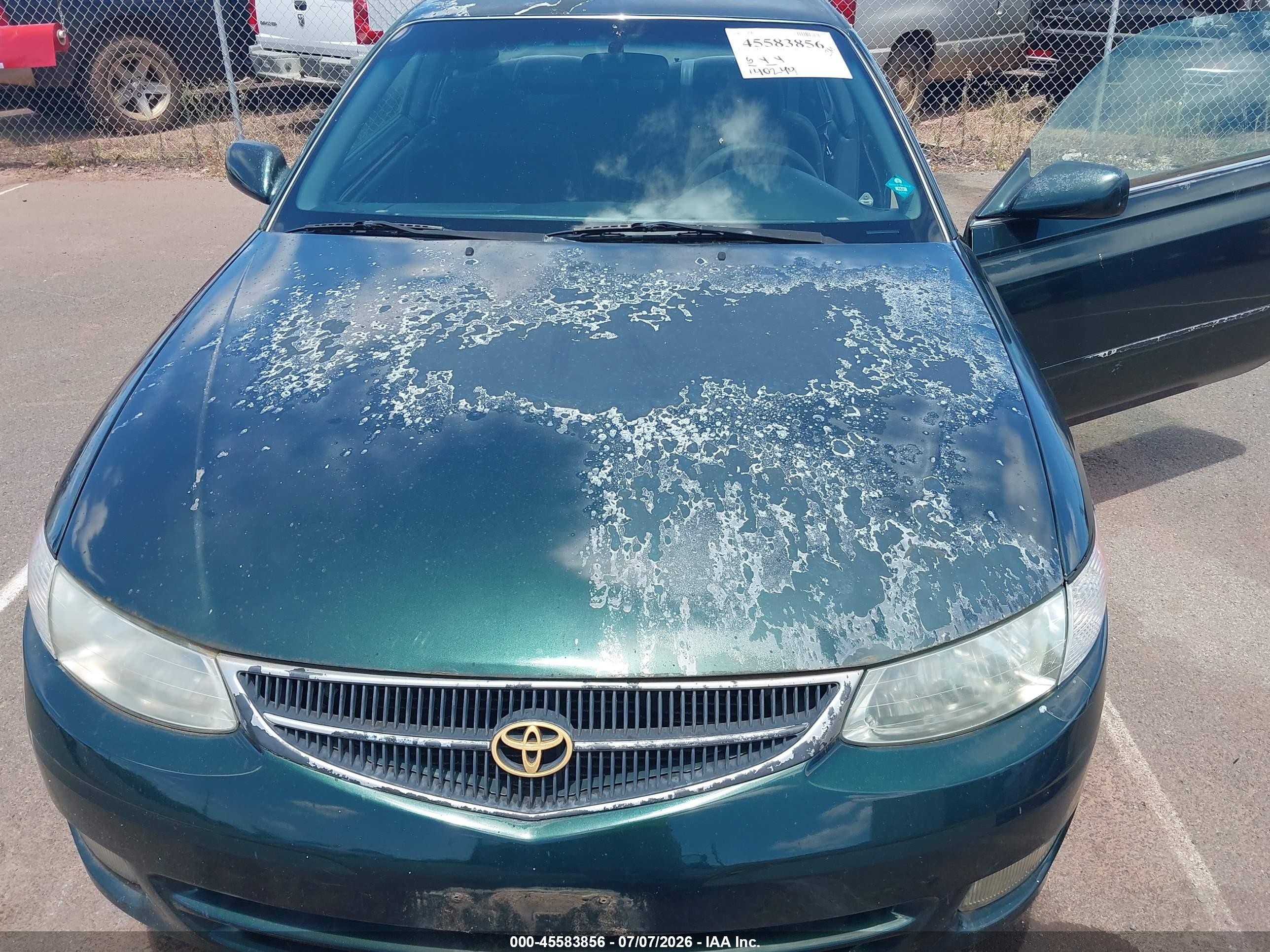 2000 Toyota Camry Solara Se V6 Green vin: 2T1CF22P9YC379907