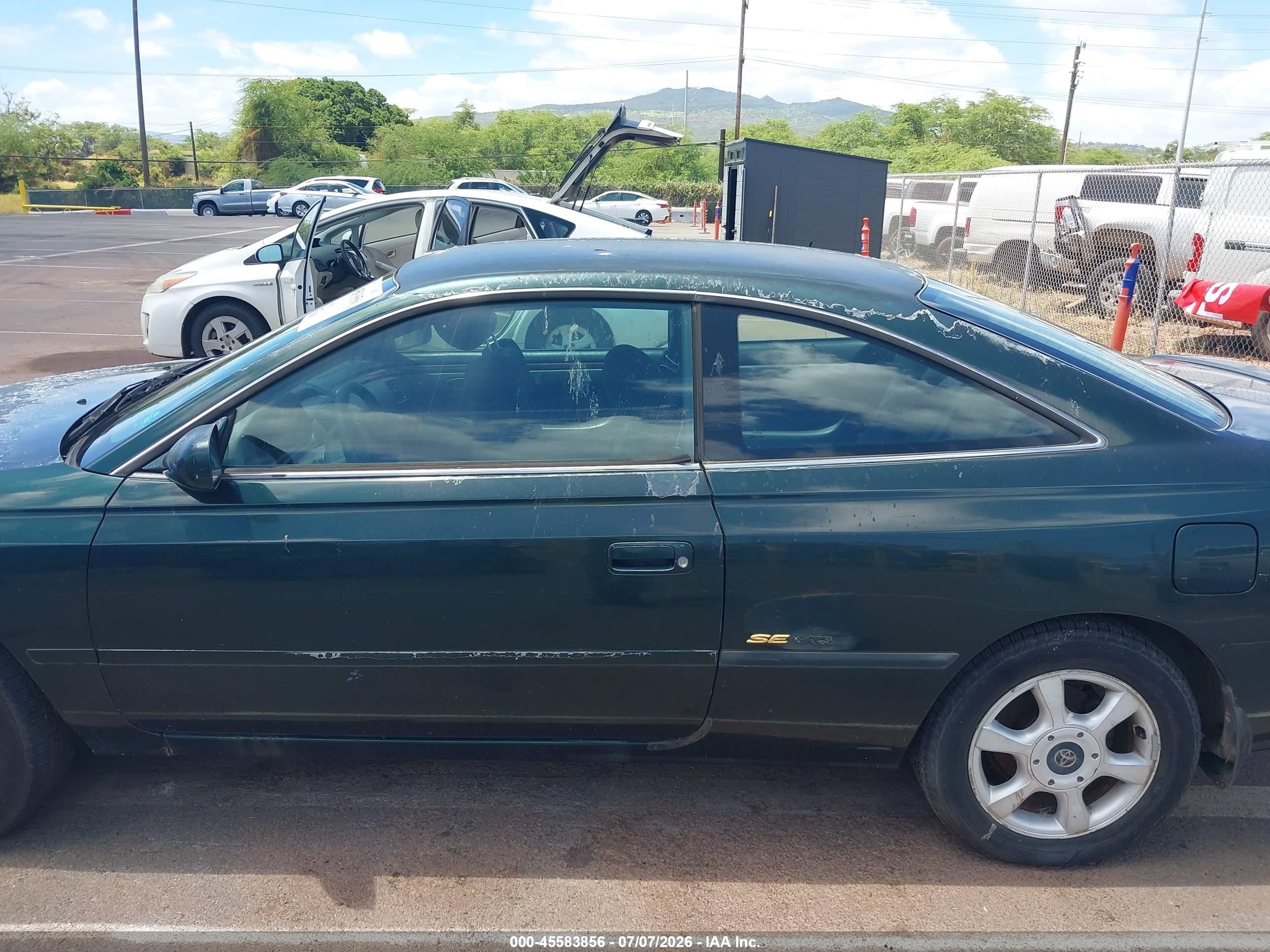 2000 Toyota Camry Solara Se V6 Green vin: 2T1CF22P9YC379907