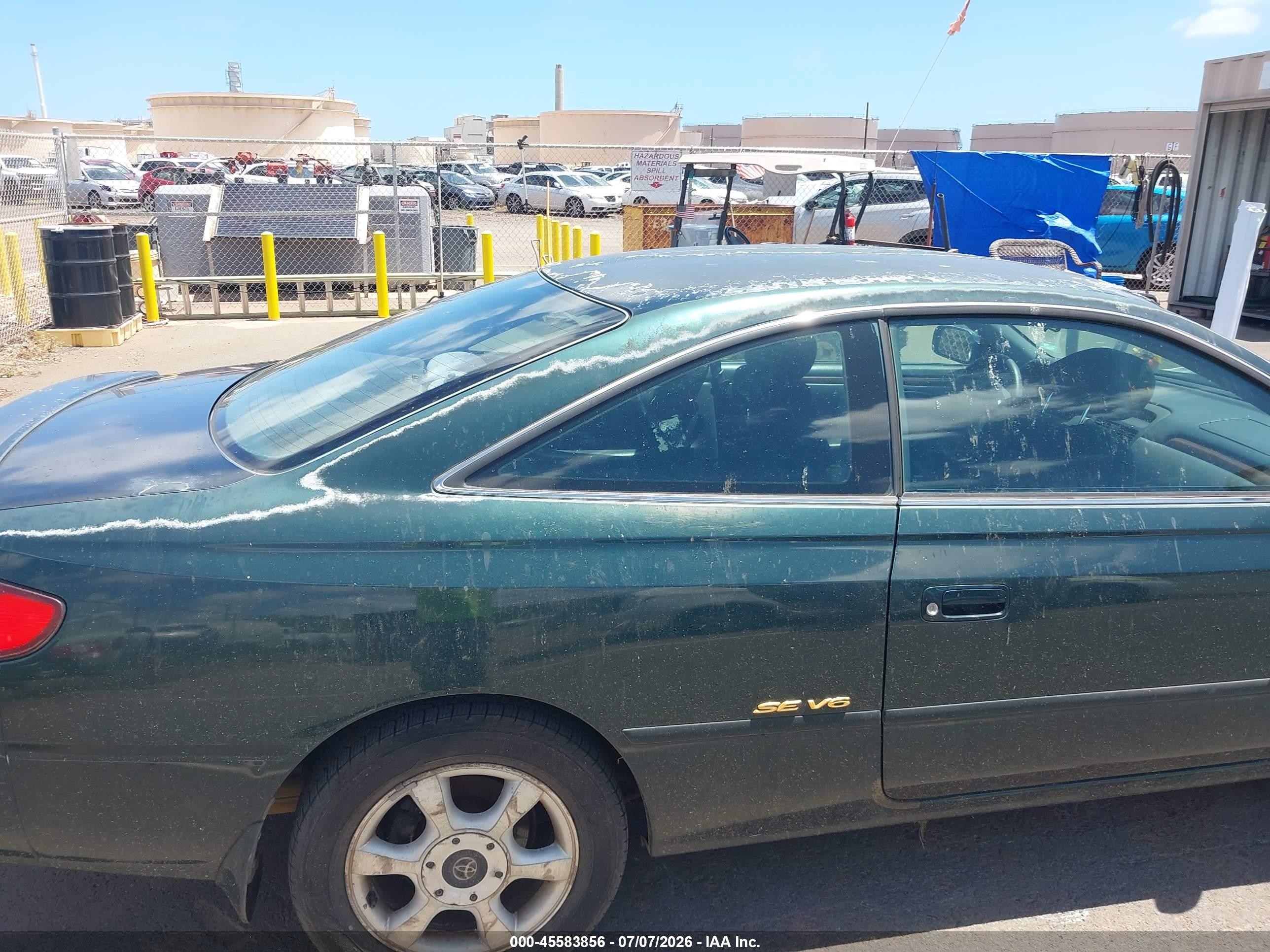 2000 Toyota Camry Solara Se V6 Green vin: 2T1CF22P9YC379907