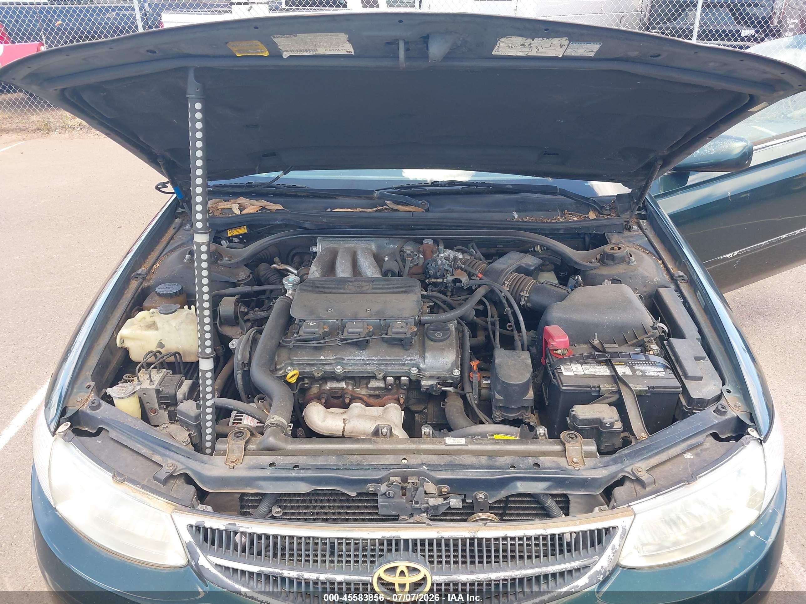 2000 Toyota Camry Solara Se V6 Green vin: 2T1CF22P9YC379907