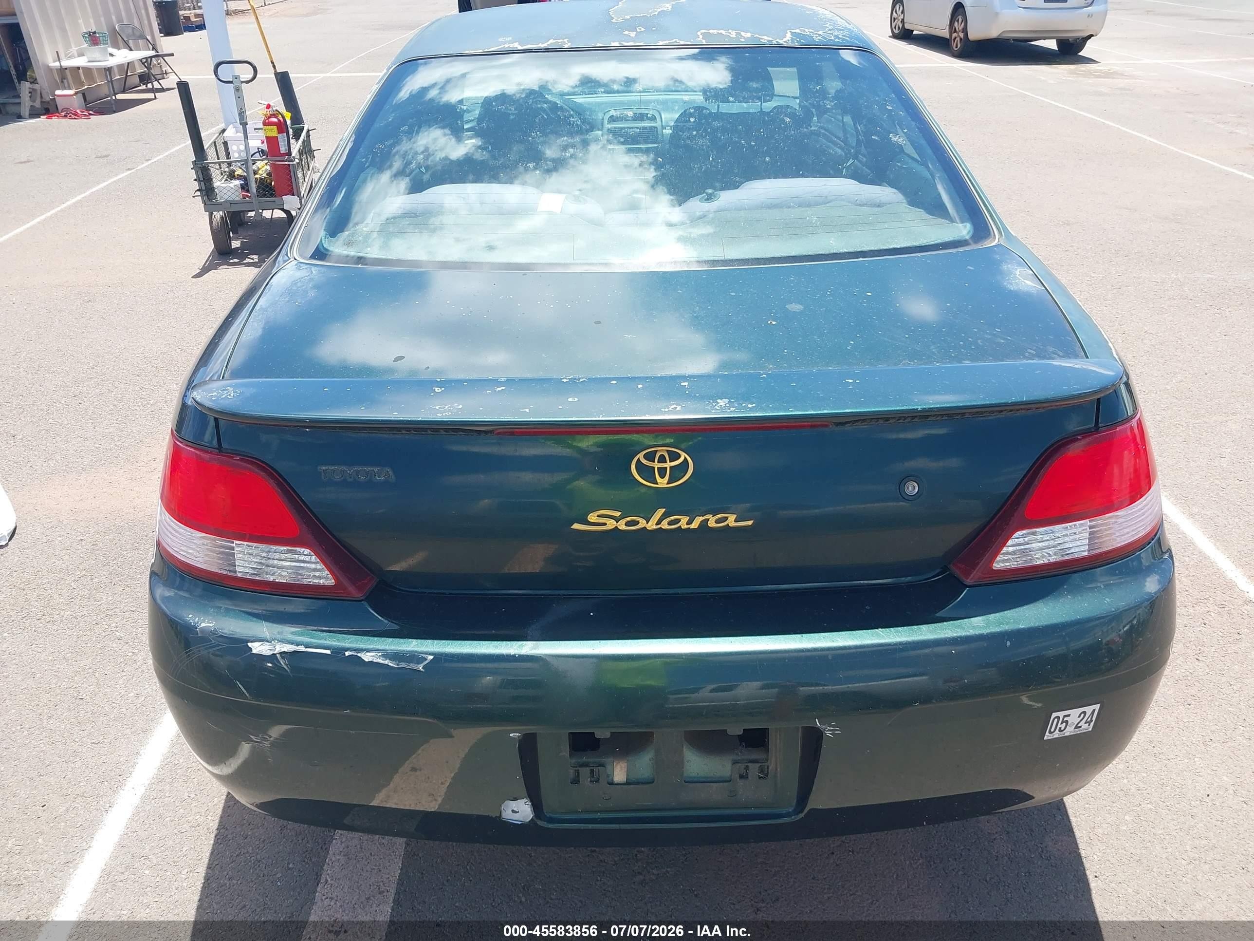 2000 Toyota Camry Solara Se V6 Green vin: 2T1CF22P9YC379907