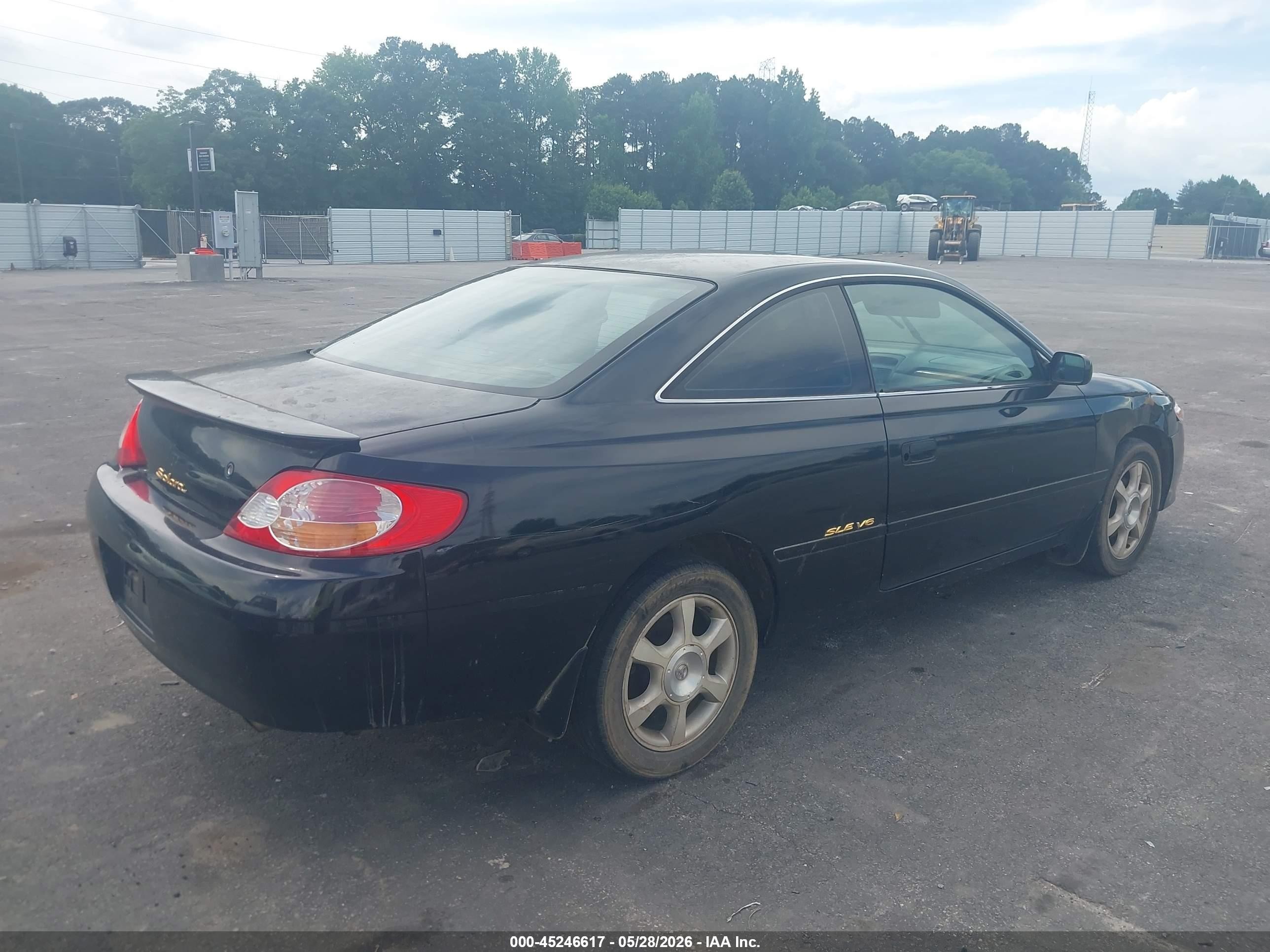 2002 Toyota Camry Solara Sle V6 Black vin: 2T1CF22PX2C548713