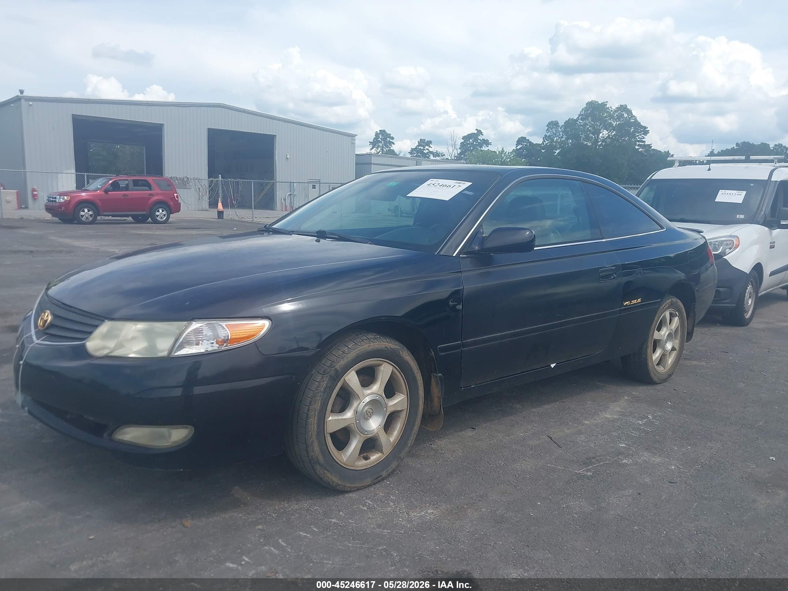 2002 Toyota Camry Solara Sle V6 Black vin: 2T1CF22PX2C548713