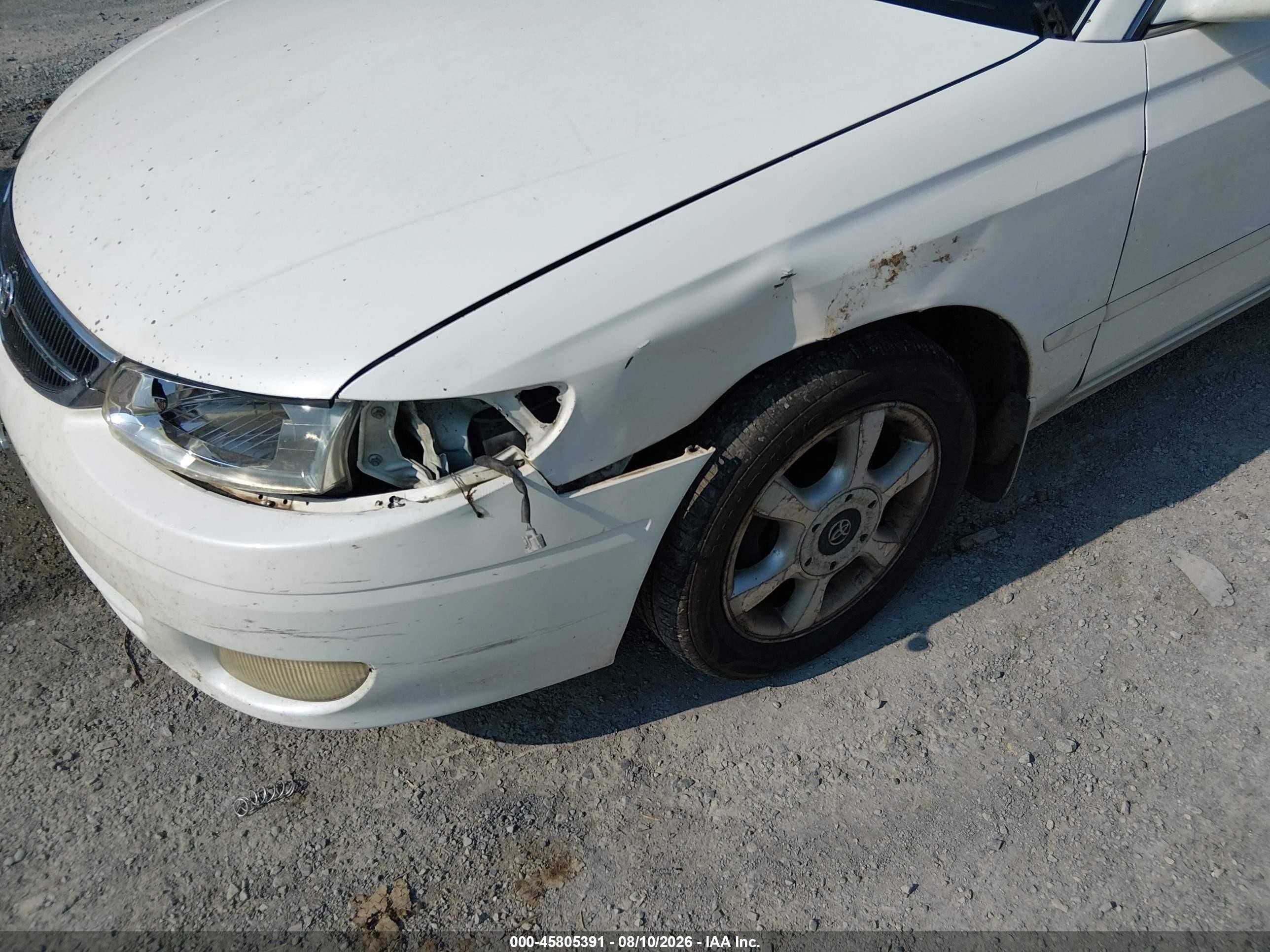 1999 Toyota Camry Solara Sle White vin: 2T1CF22PXXC113908