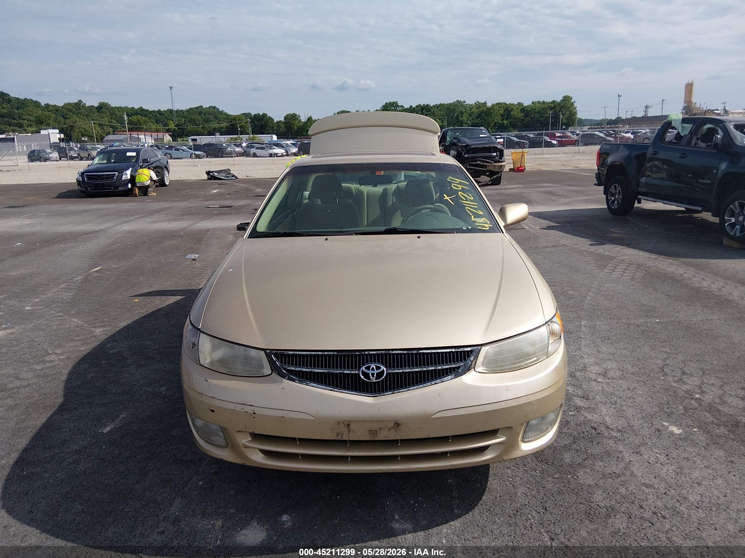 2000 Toyota Camry Solara Se V6 Gold vin: 2T1CF22PXYC281498